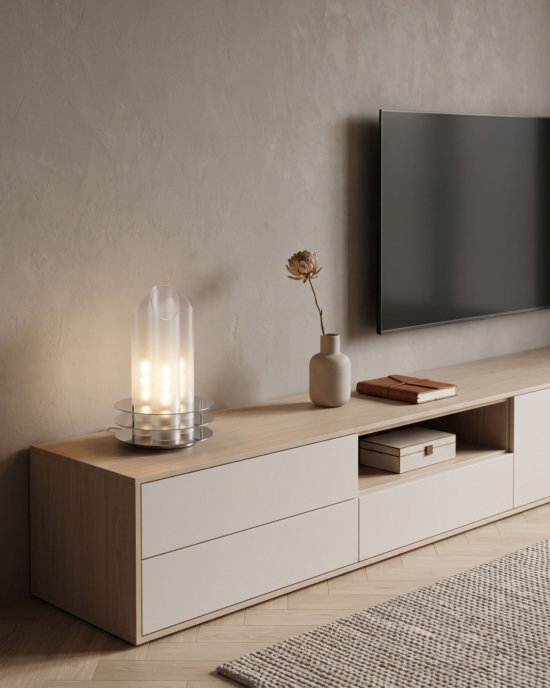 Boden Tubular Glass Table Lamp