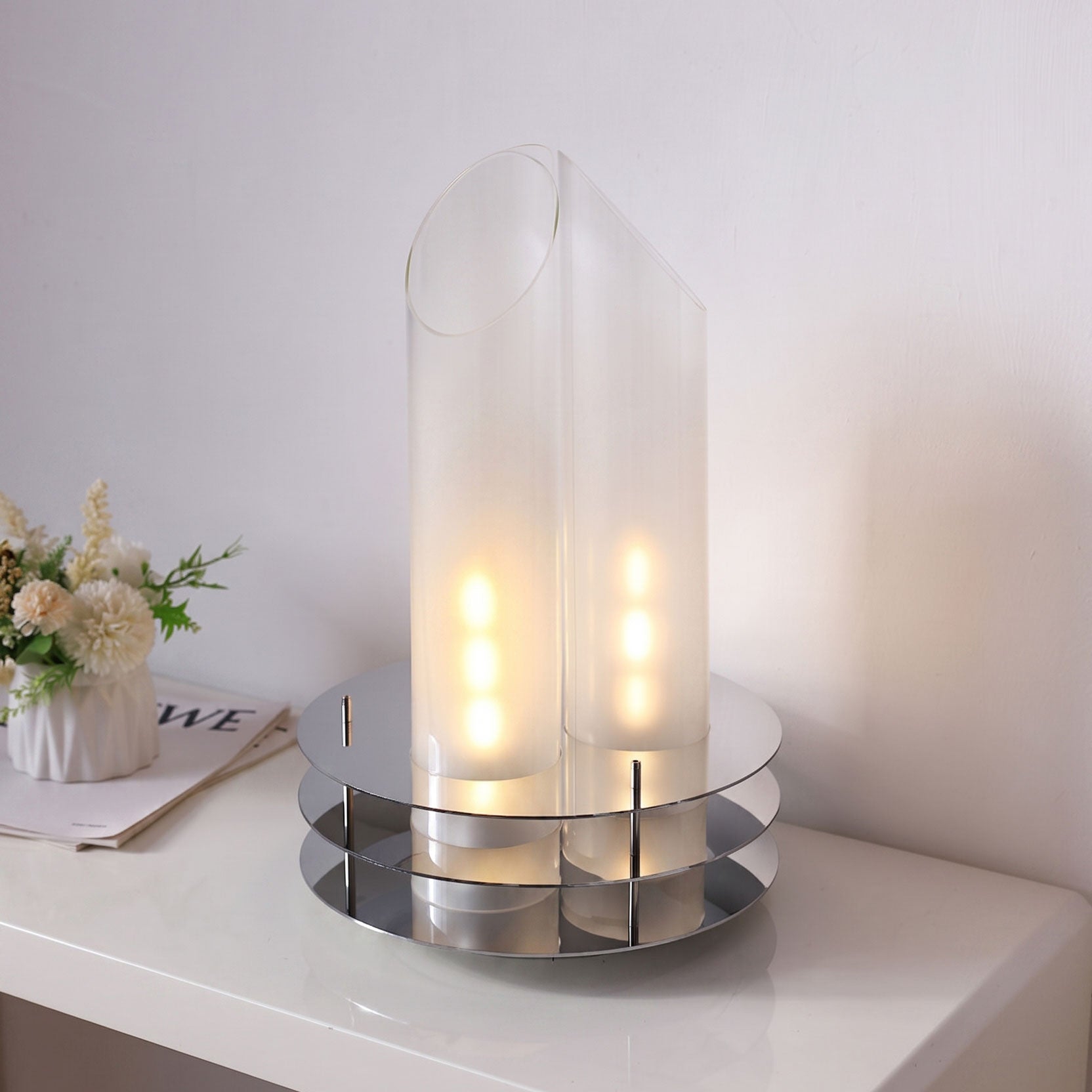 Boden Tubular Glass Table Lamp