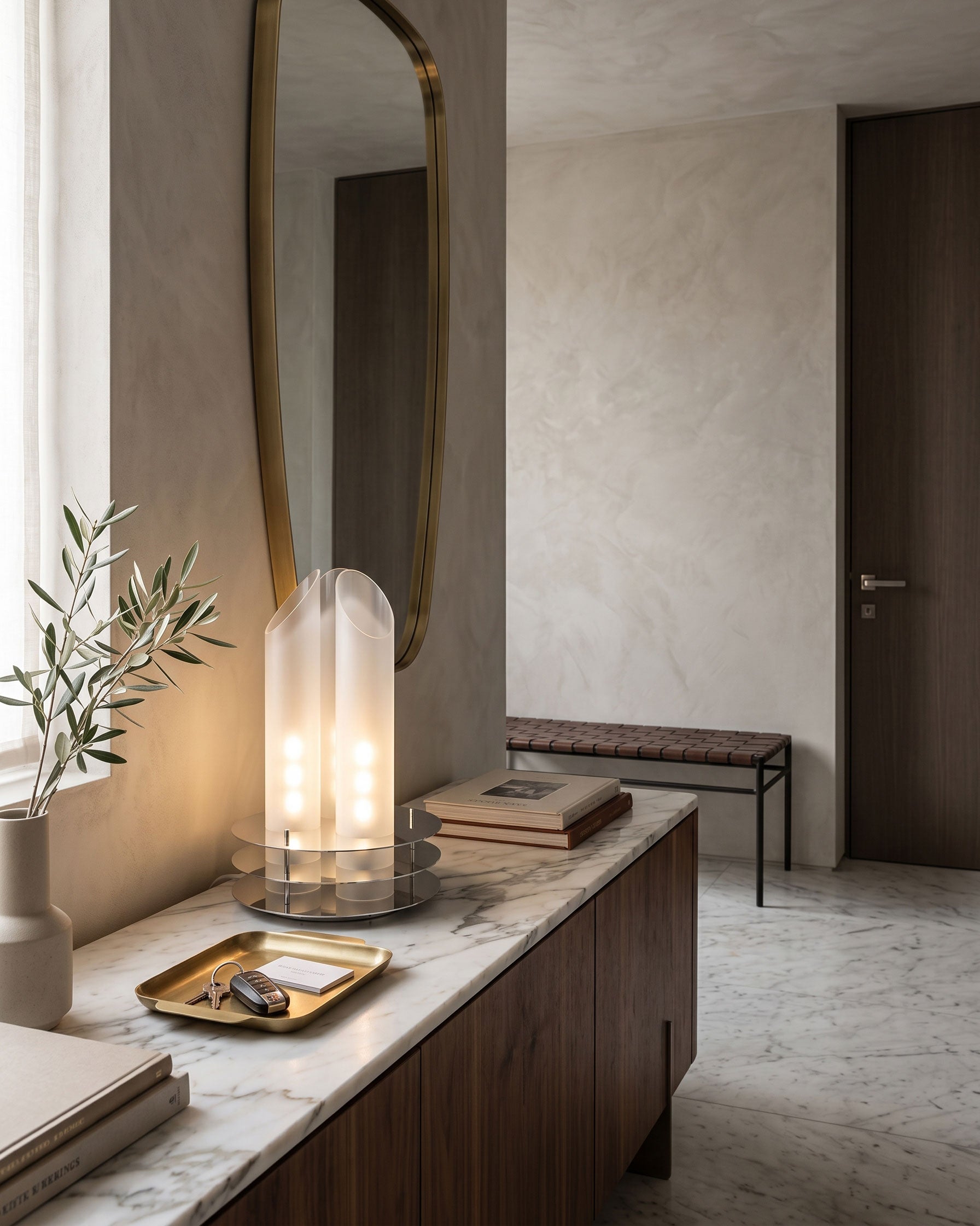 Boden Tubular Glass Table Lamp
