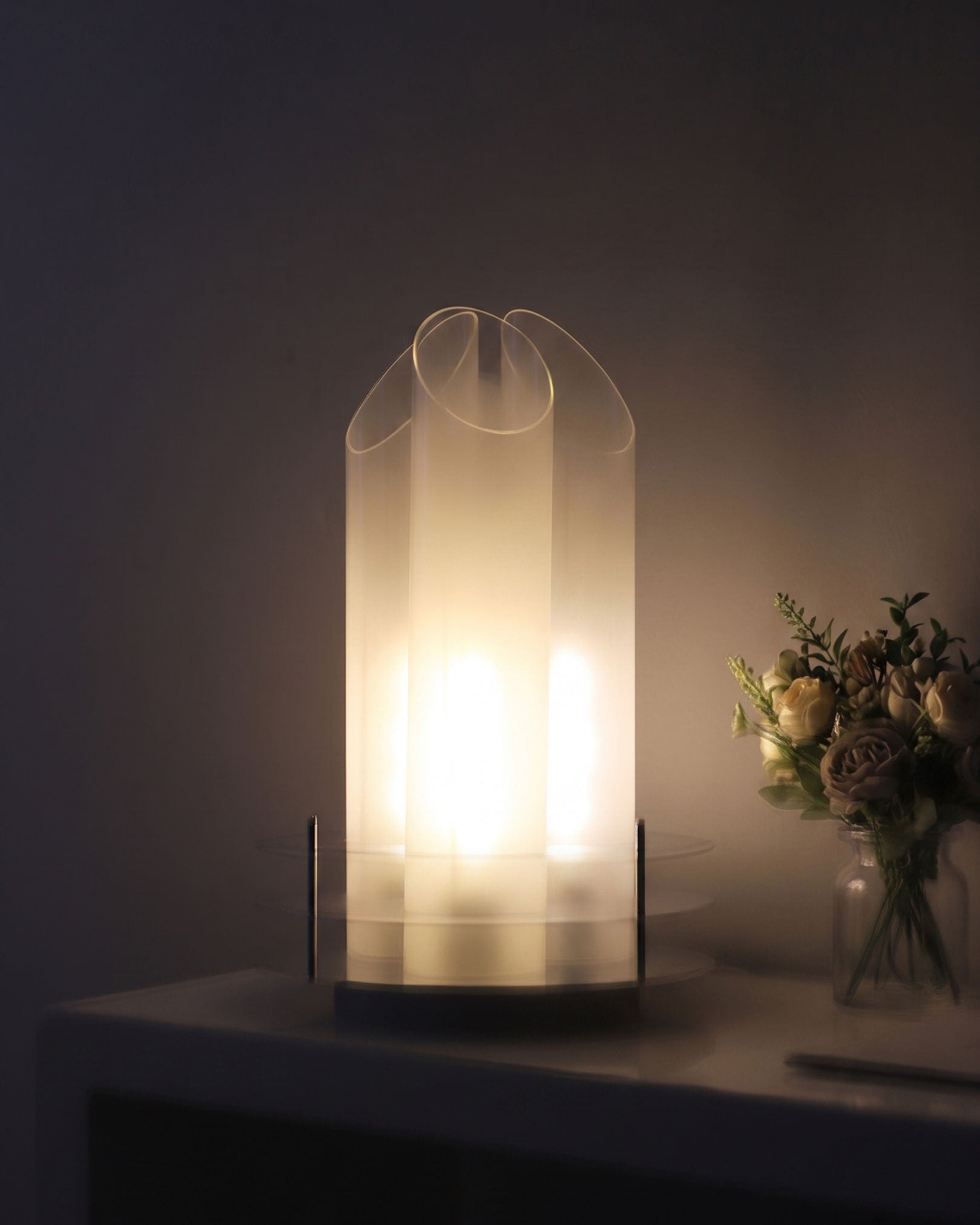 Boden Tubular Glass Table Lamp