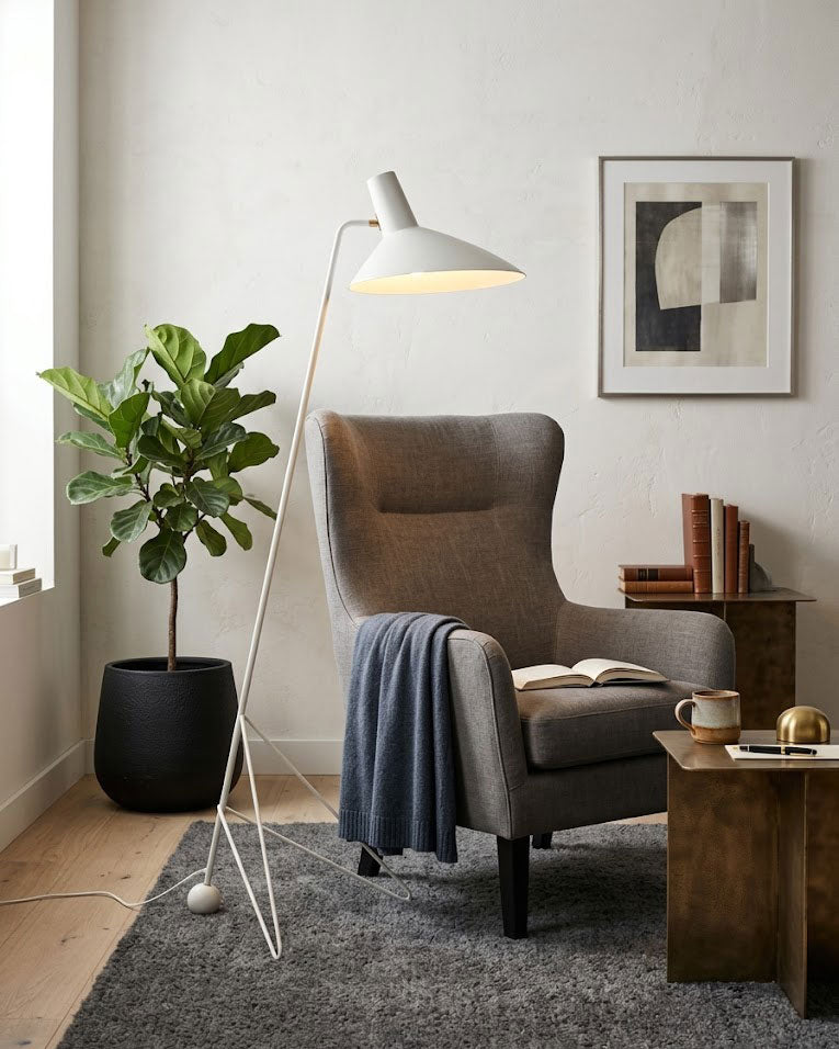 Boman Mid-Century Floor Lamp