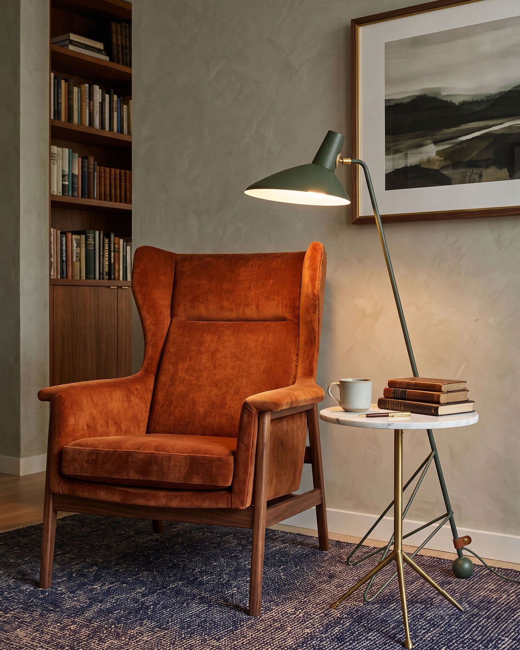 Boman Mid-Century Floor Lamp