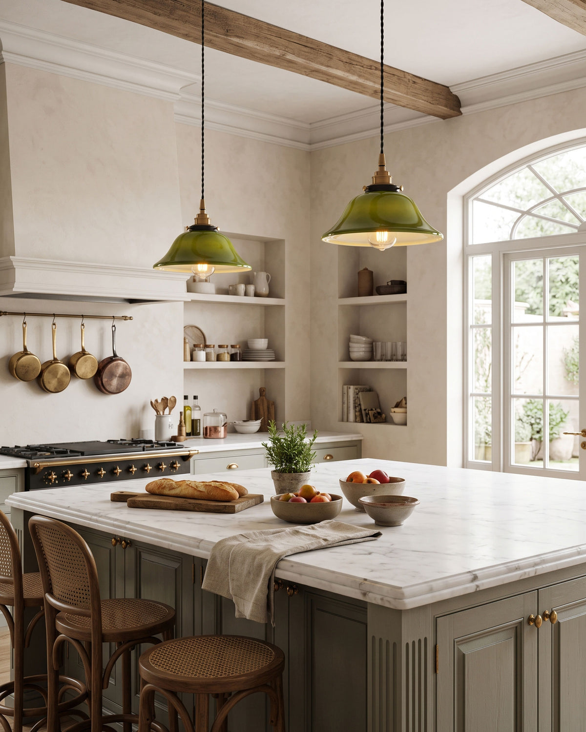 Bramley Fluted Pendant Lamp – detail 10