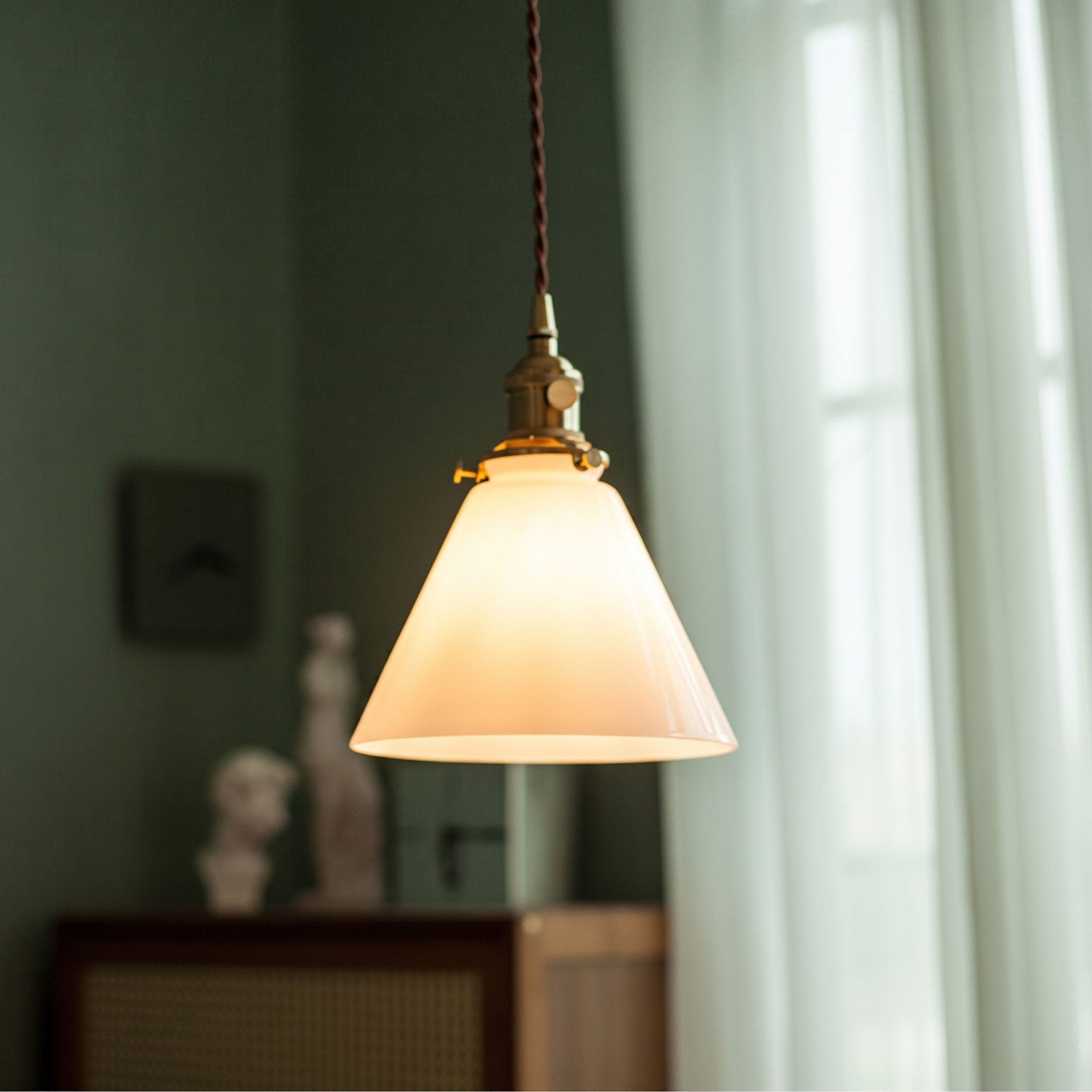Brenner Colored Glass Pendant Light