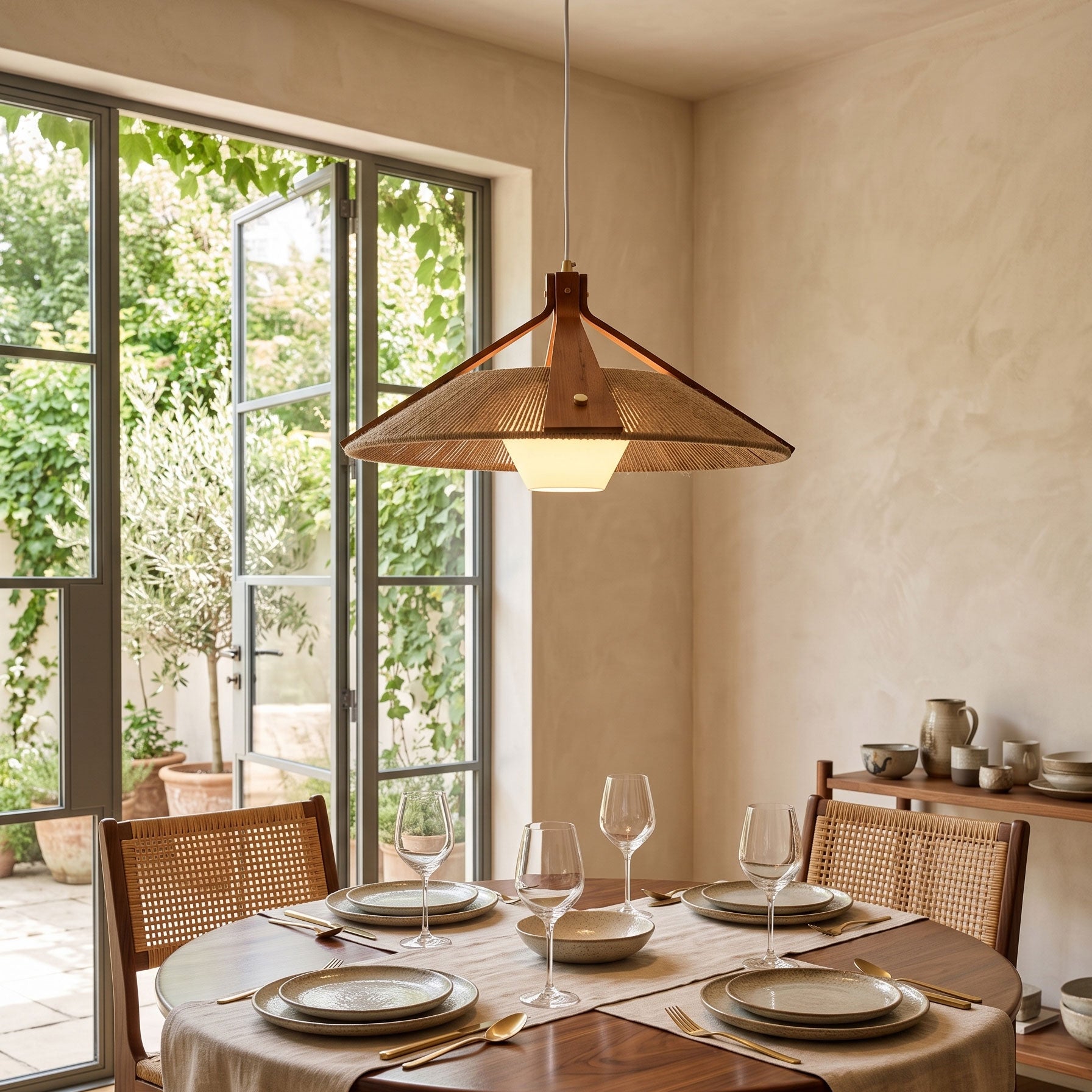 Bria Hemp Rope Pendant Light