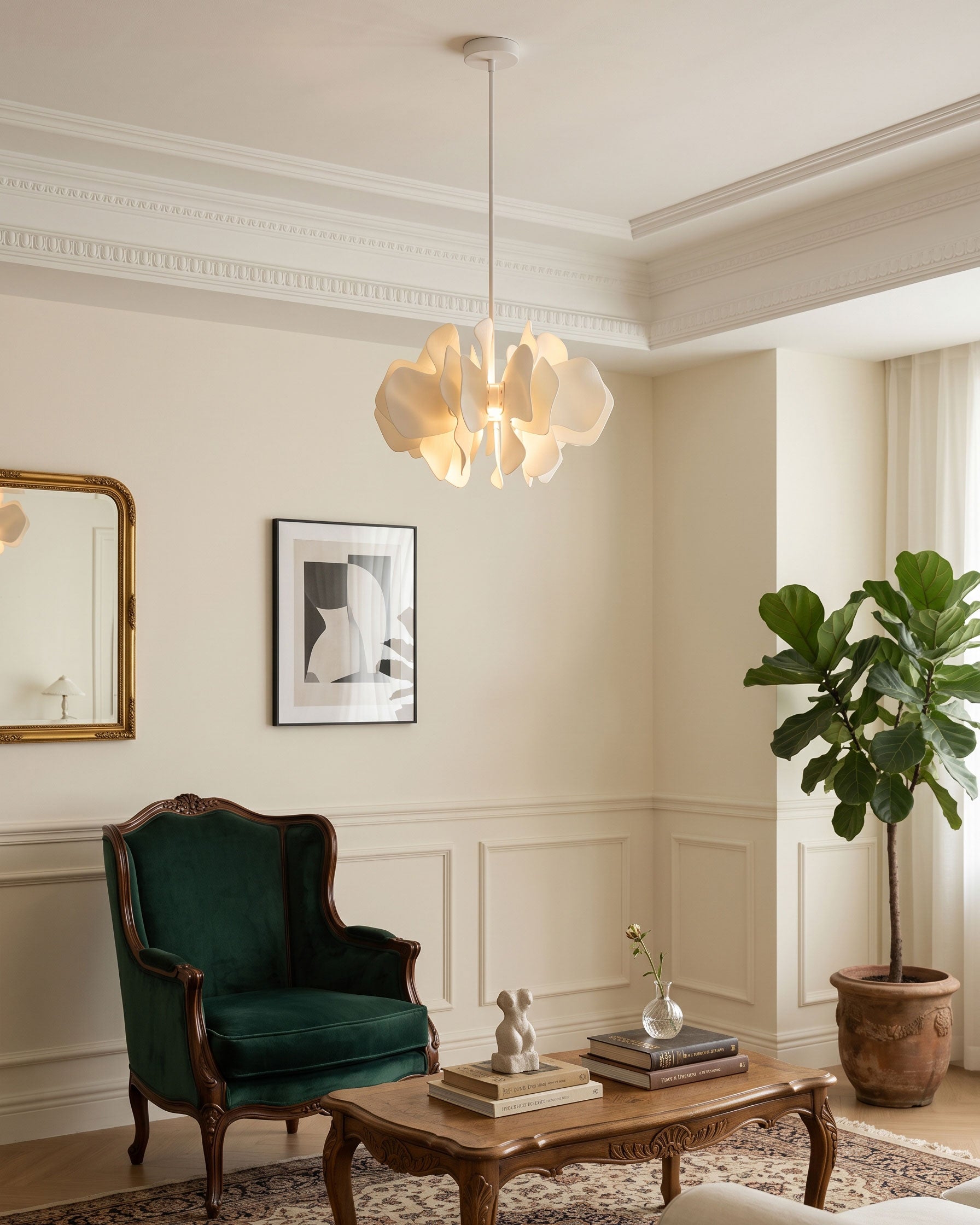 Bria Sculpted Blossom Pendant Light