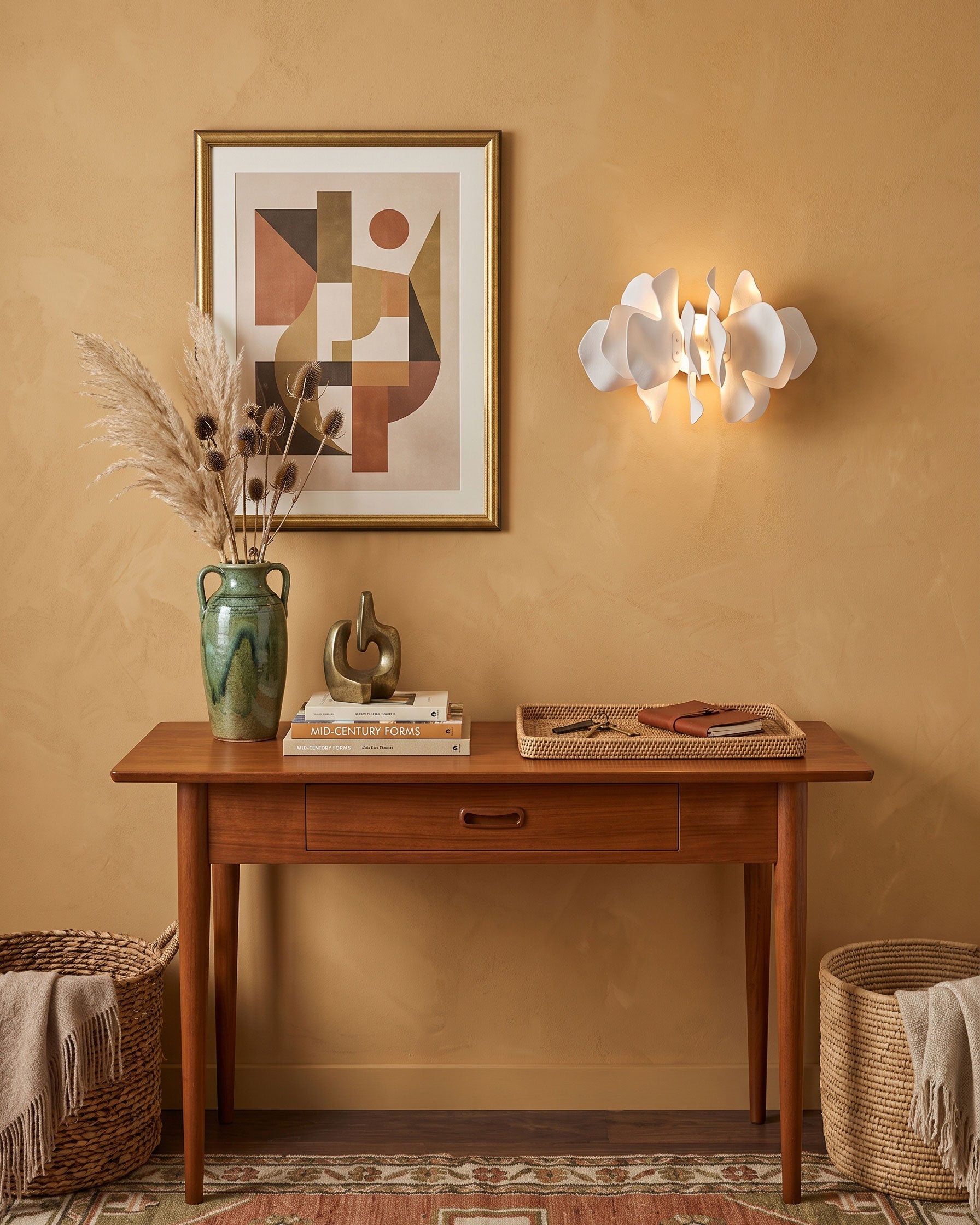 Bria Sculpted Blossom Wall Sconce