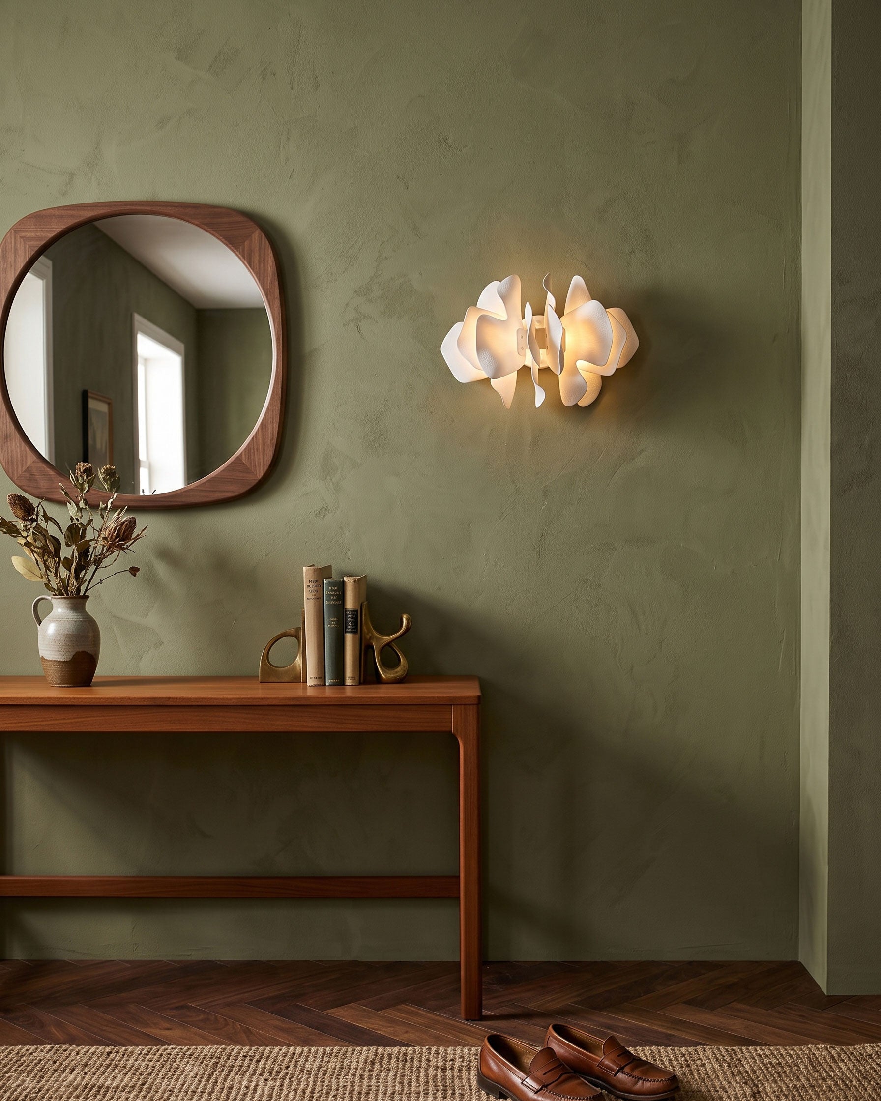 Bria Sculpted Blossom Wall Sconce