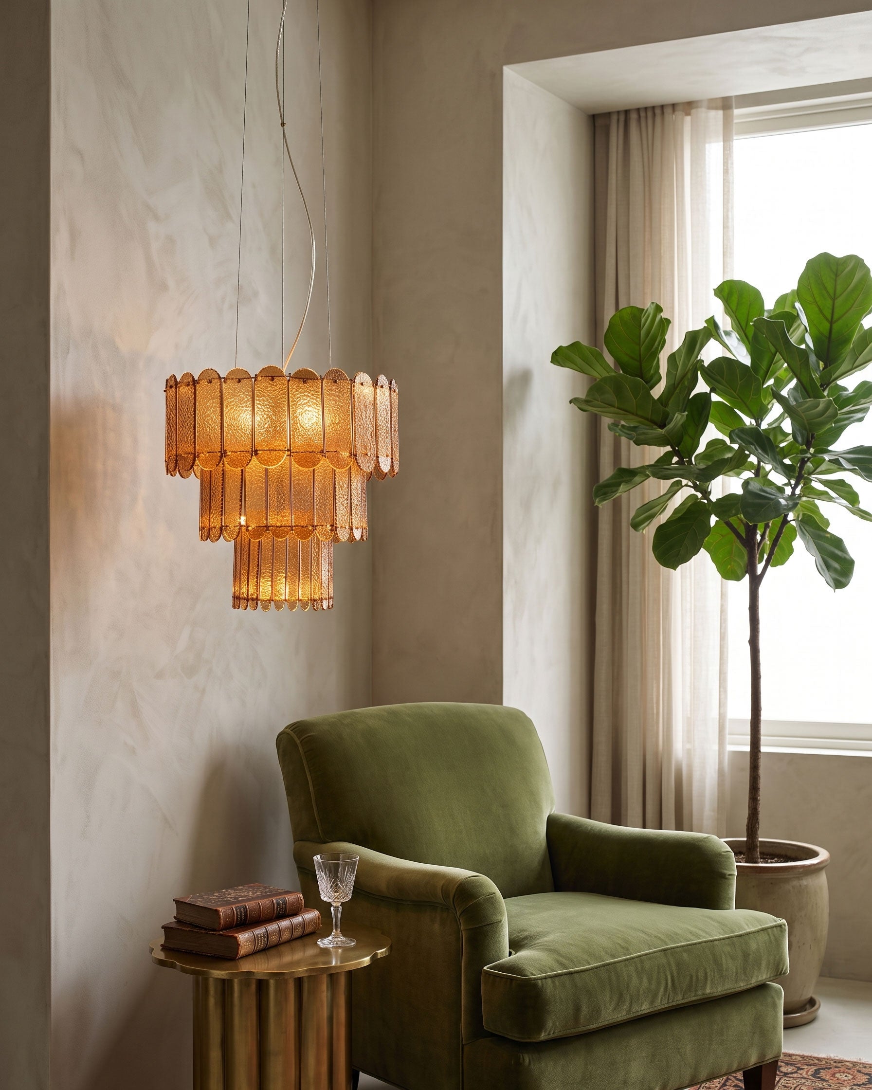 Bria Textured Chandelier