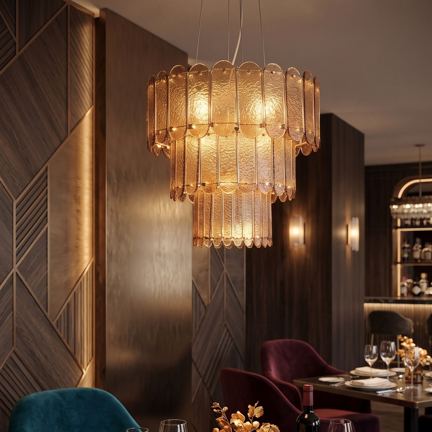 Bria Textured Chandelier