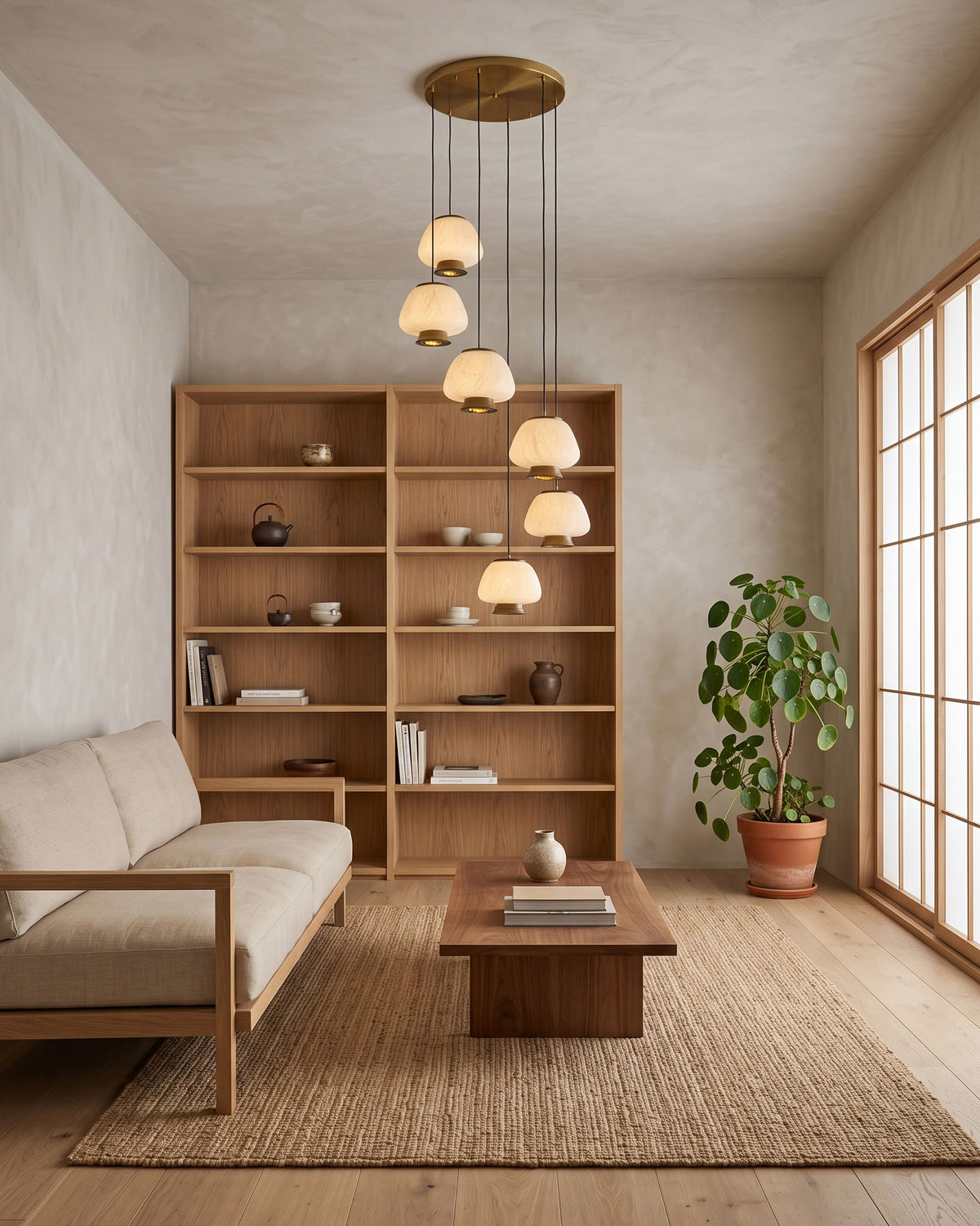 Brienna Natural Silk Chandelier