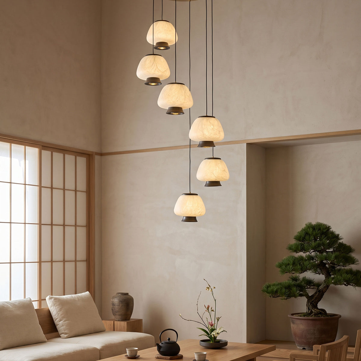 Brienna Natural Silk Chandelier