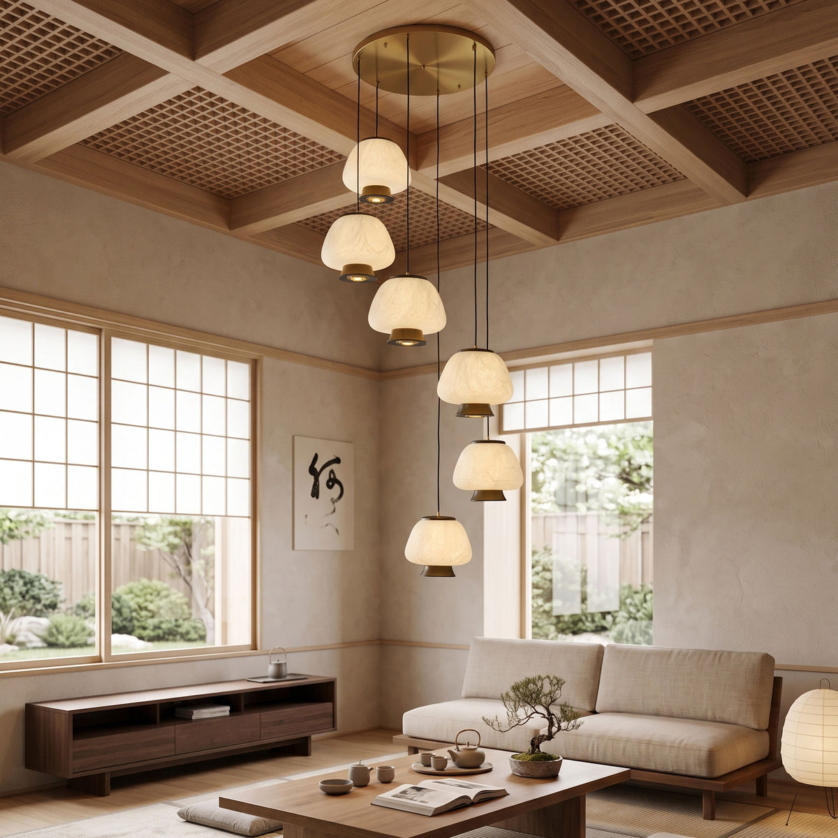Brienna Natural Silk Chandelier