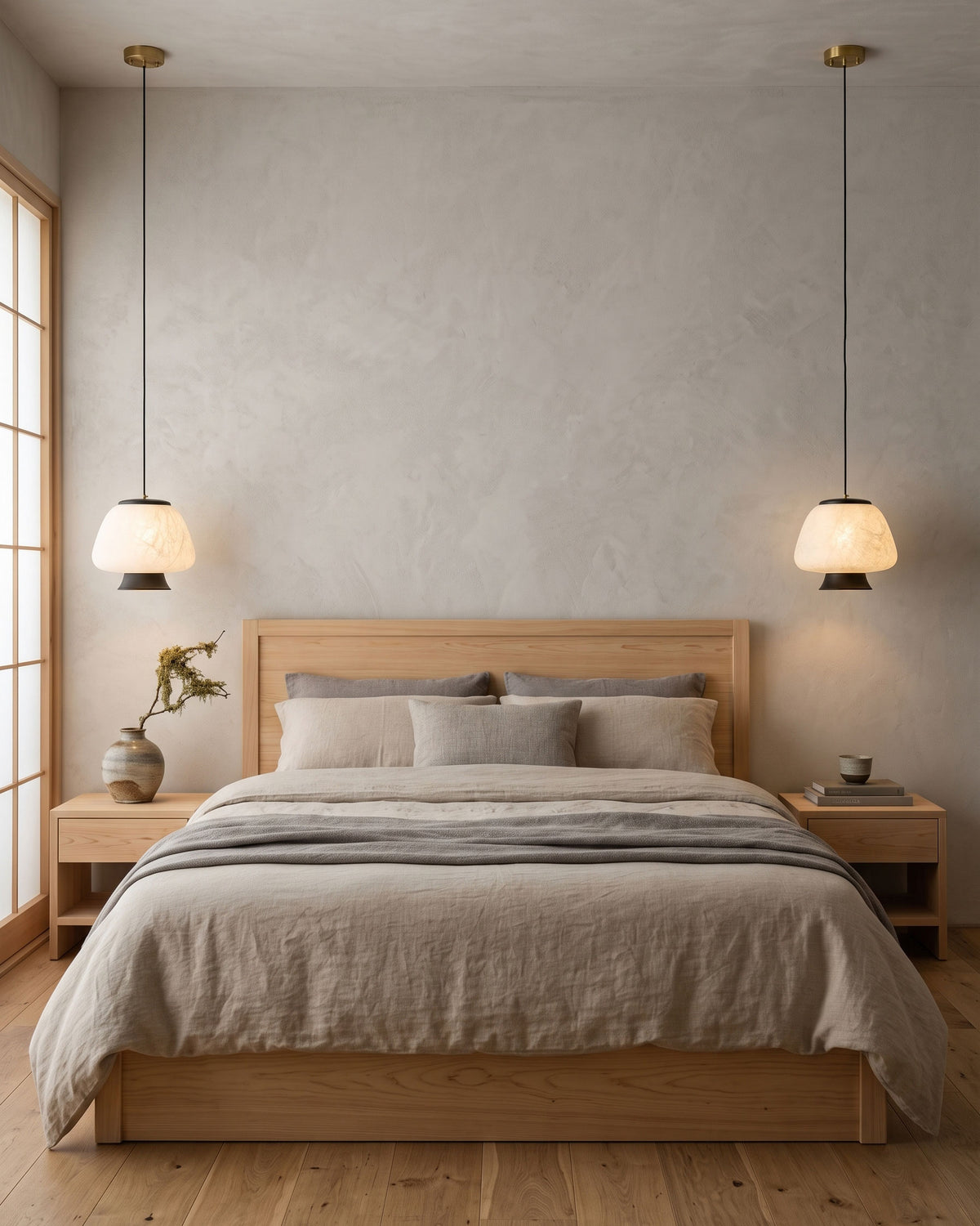 Brienna Natural Silk Pendant Light