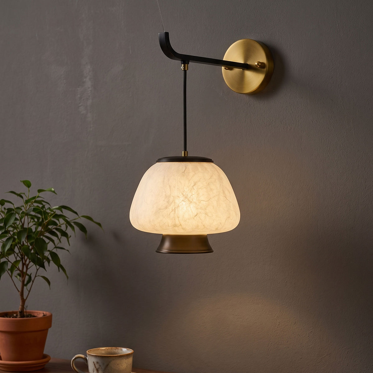 Brienna Natural Silk Wall Sconce