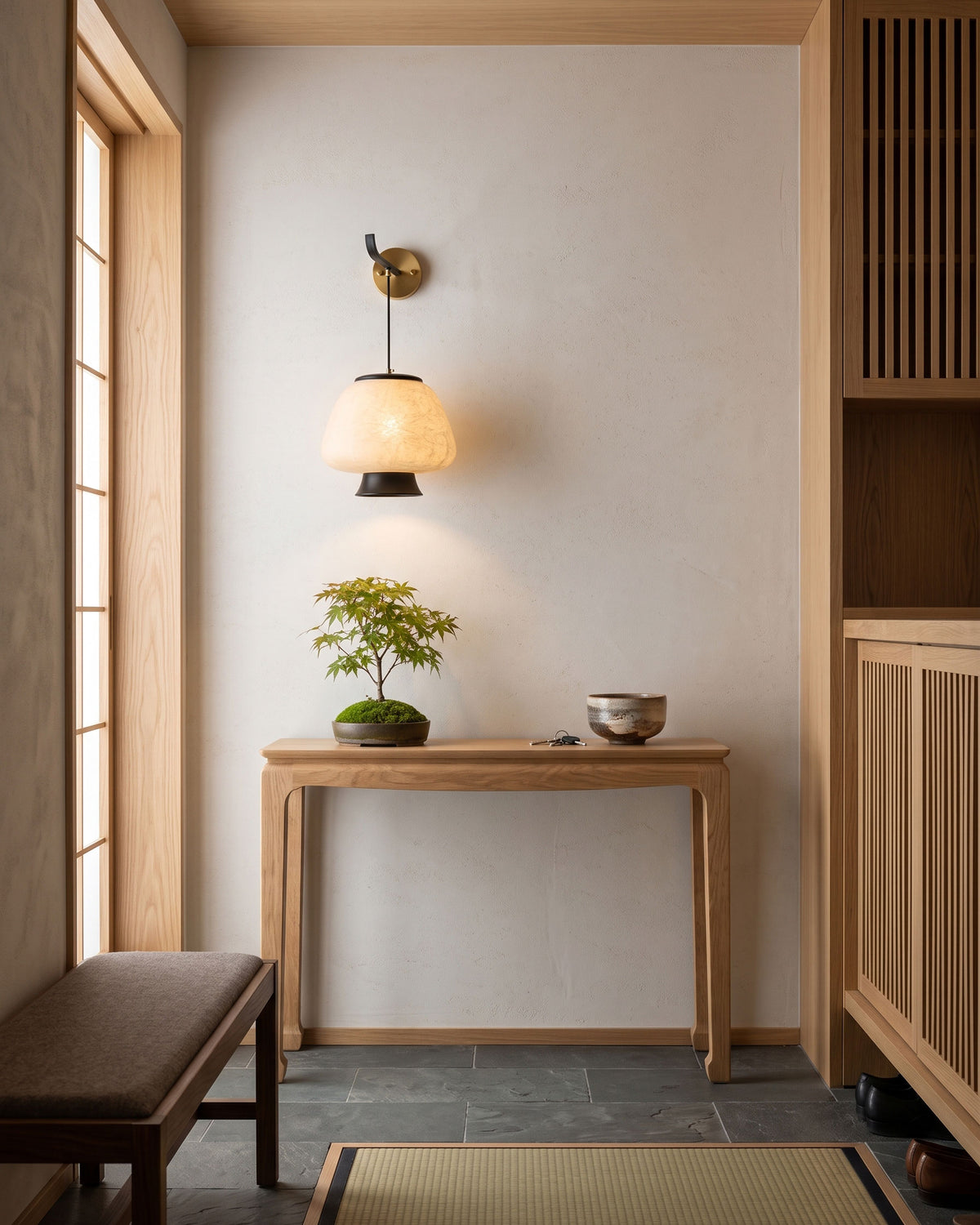 Brienna Natural Silk Wall Sconce
