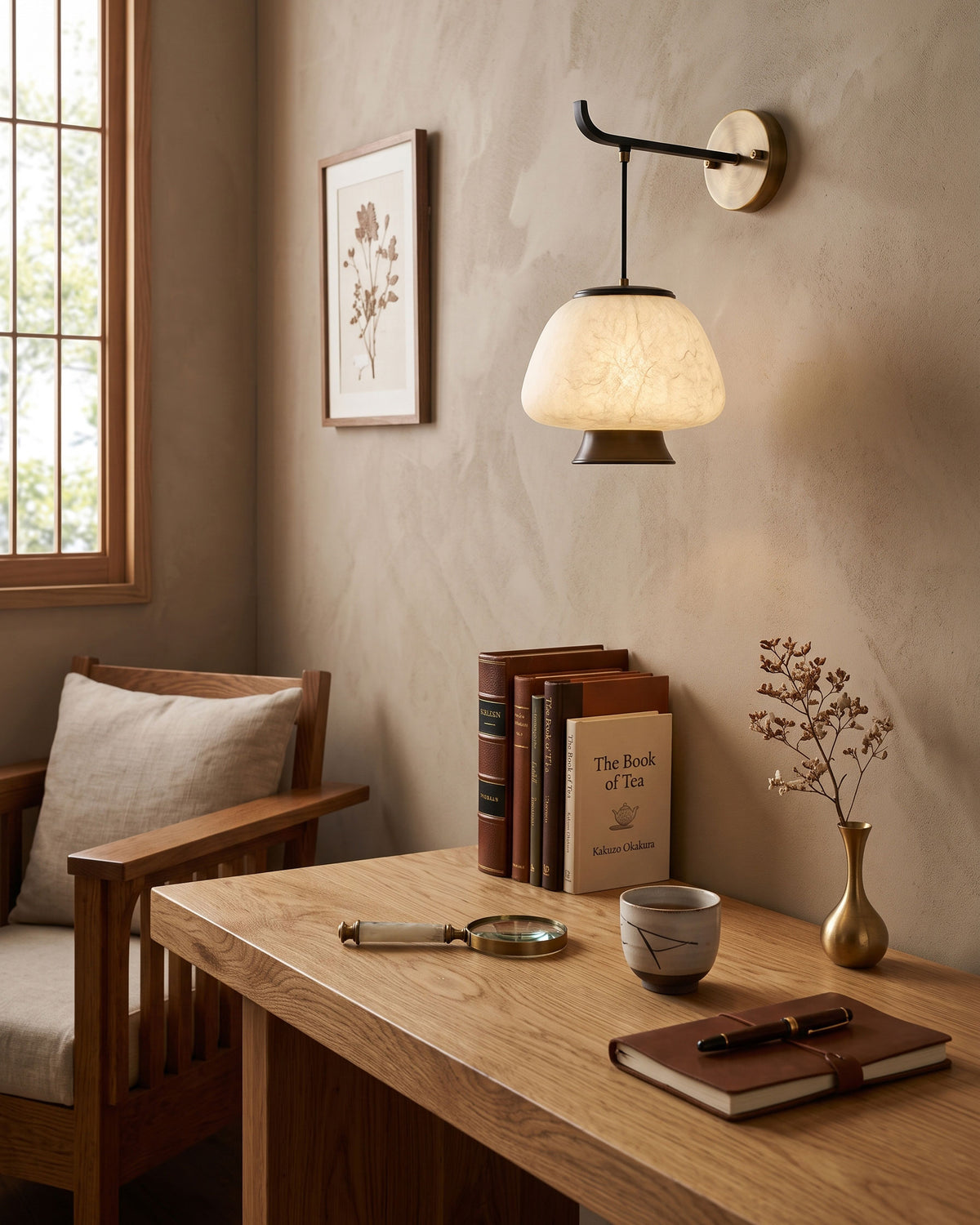 Brienna Natural Silk Wall Sconce