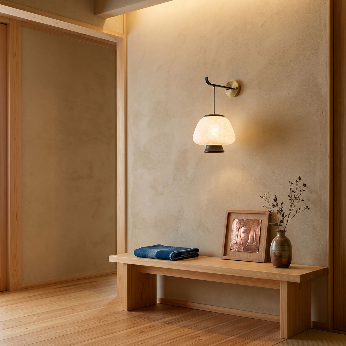 Brienna Natural Silk Wall Sconce