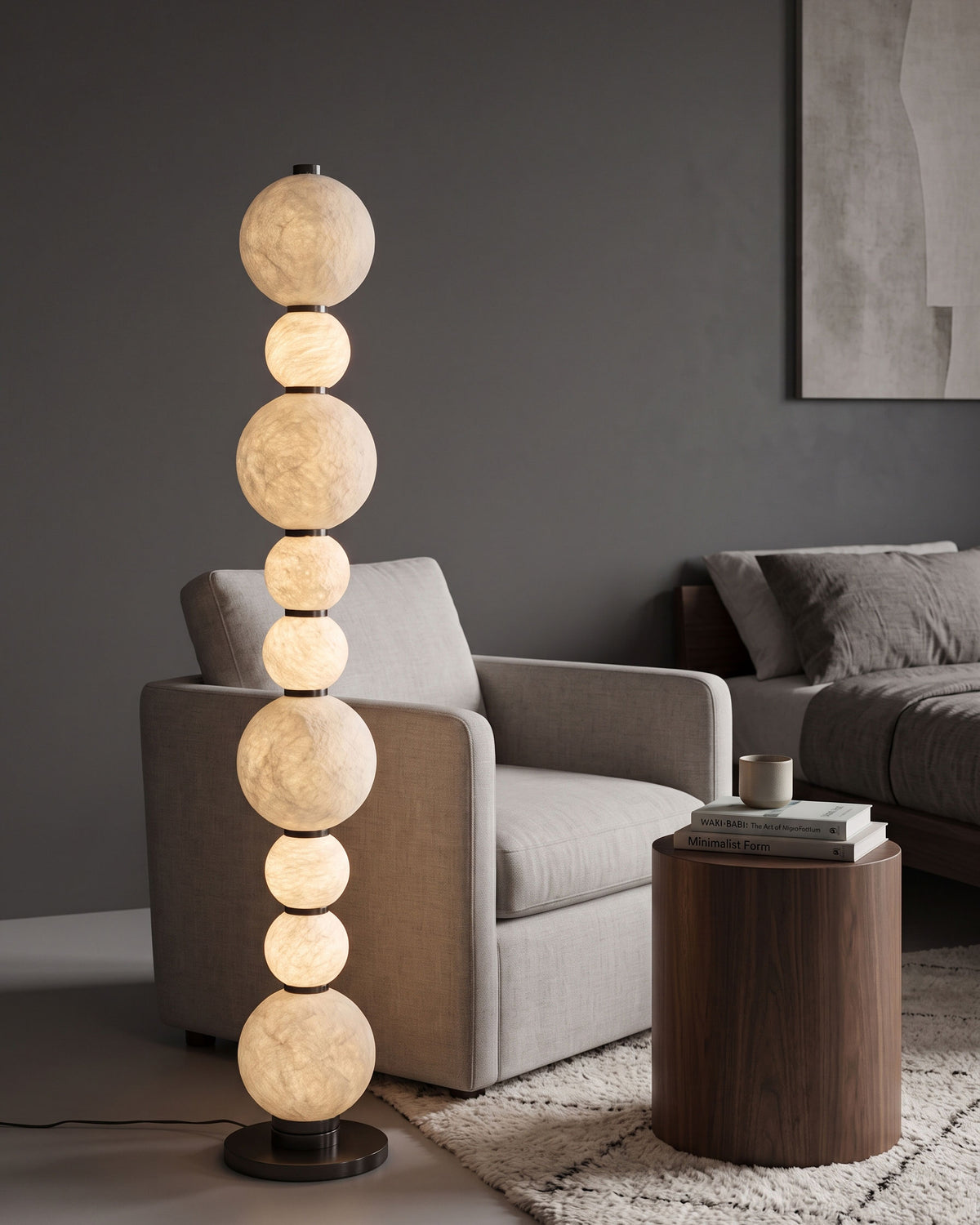 Brier Natural Silk Floor Lamp