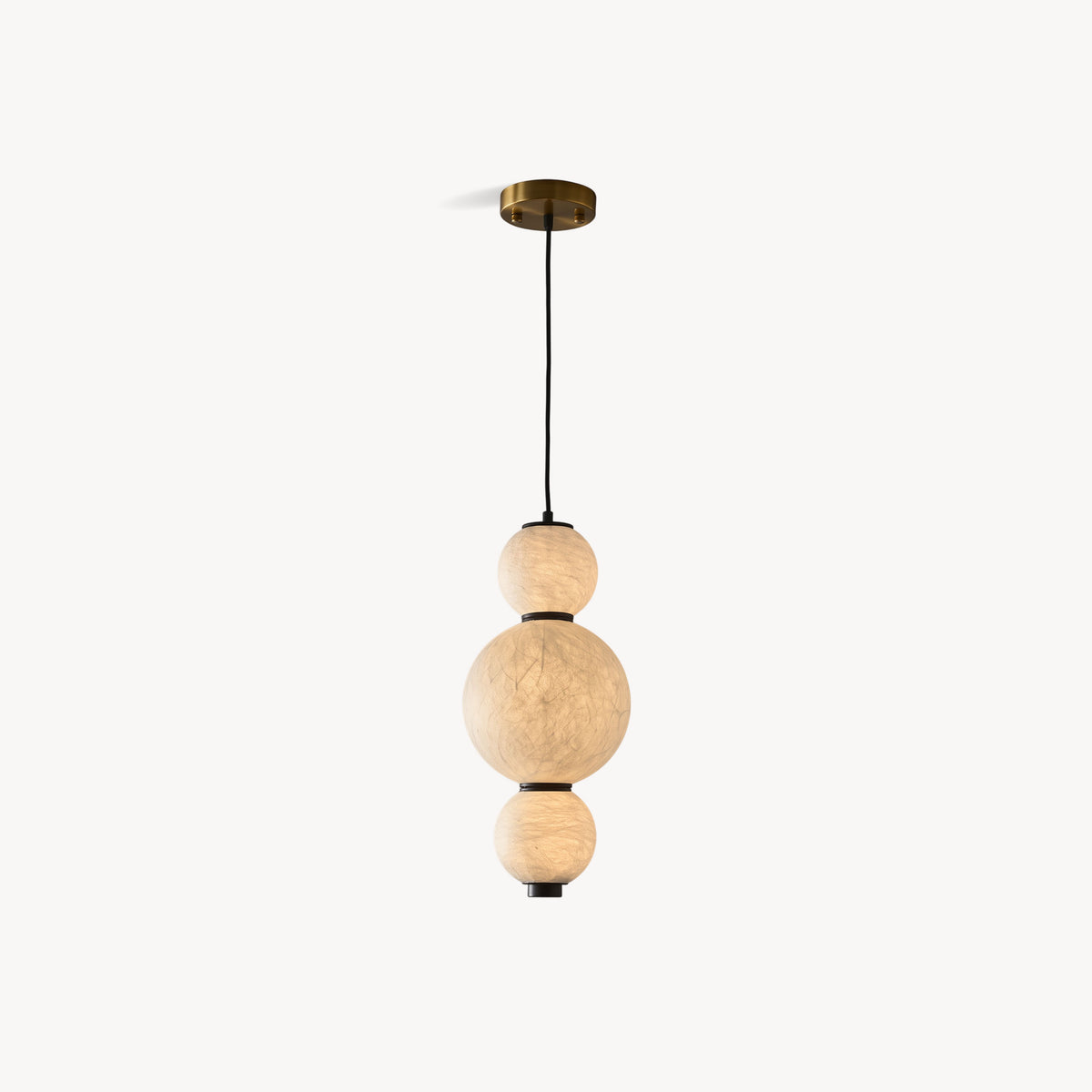 Brier Natural Silk Pendant Light
