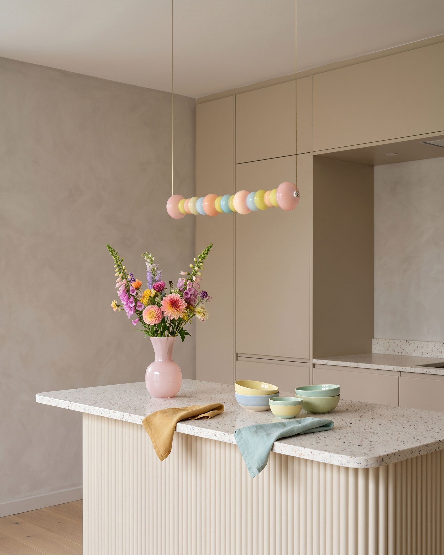 Briony Colorful Bead Pendant Light
