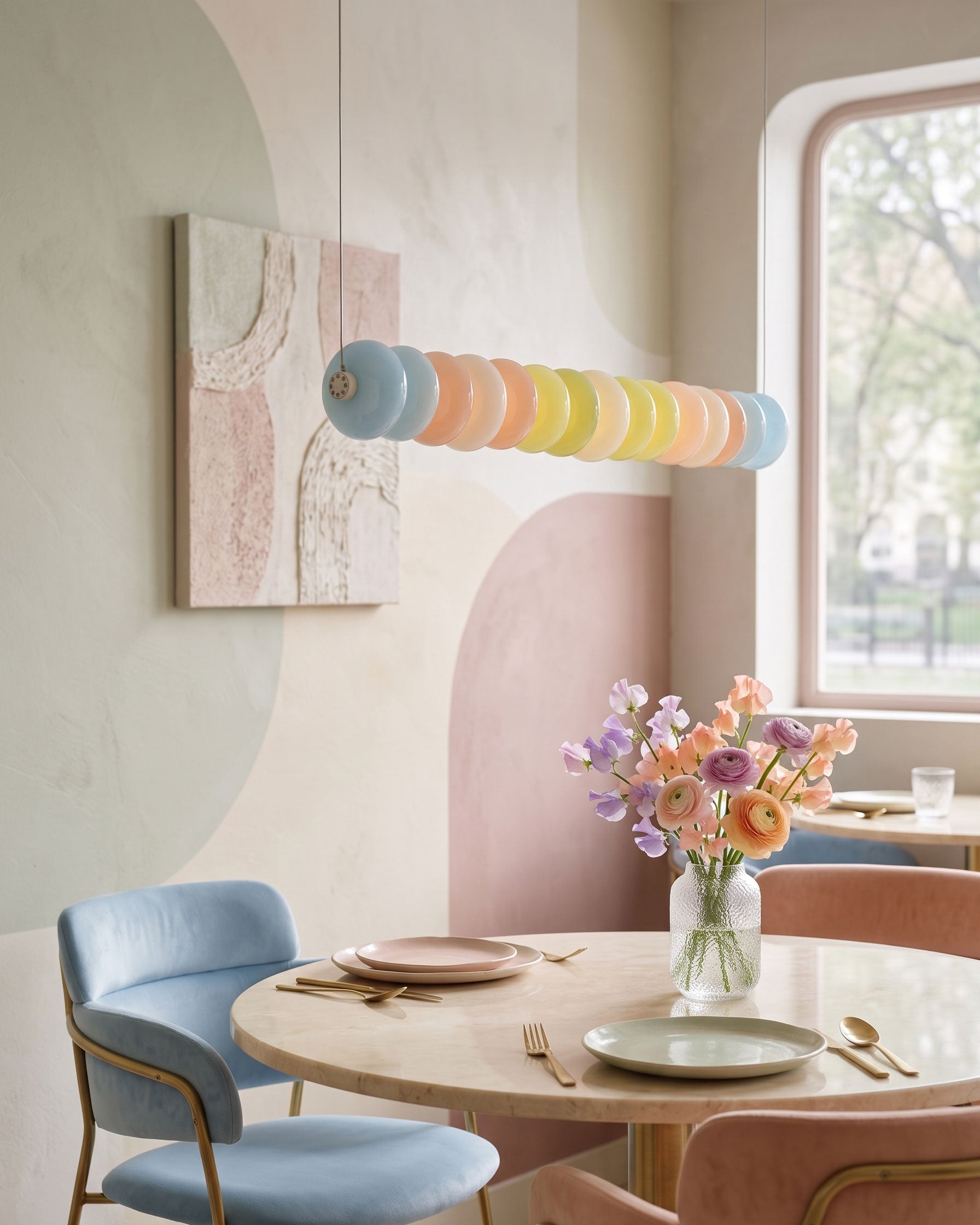 Briony Colorful Bead Pendant Light