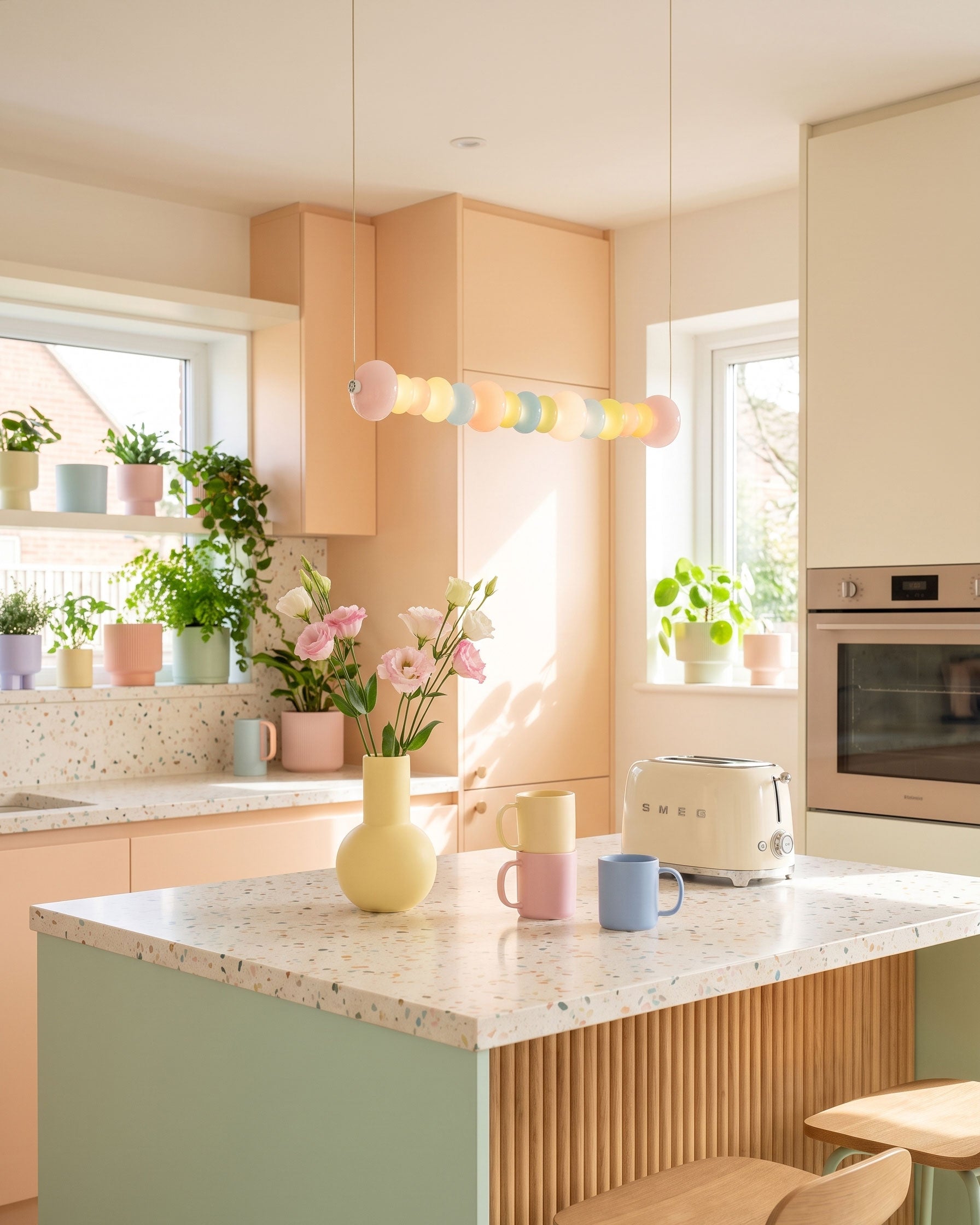 Briony Colorful Bead Pendant Light