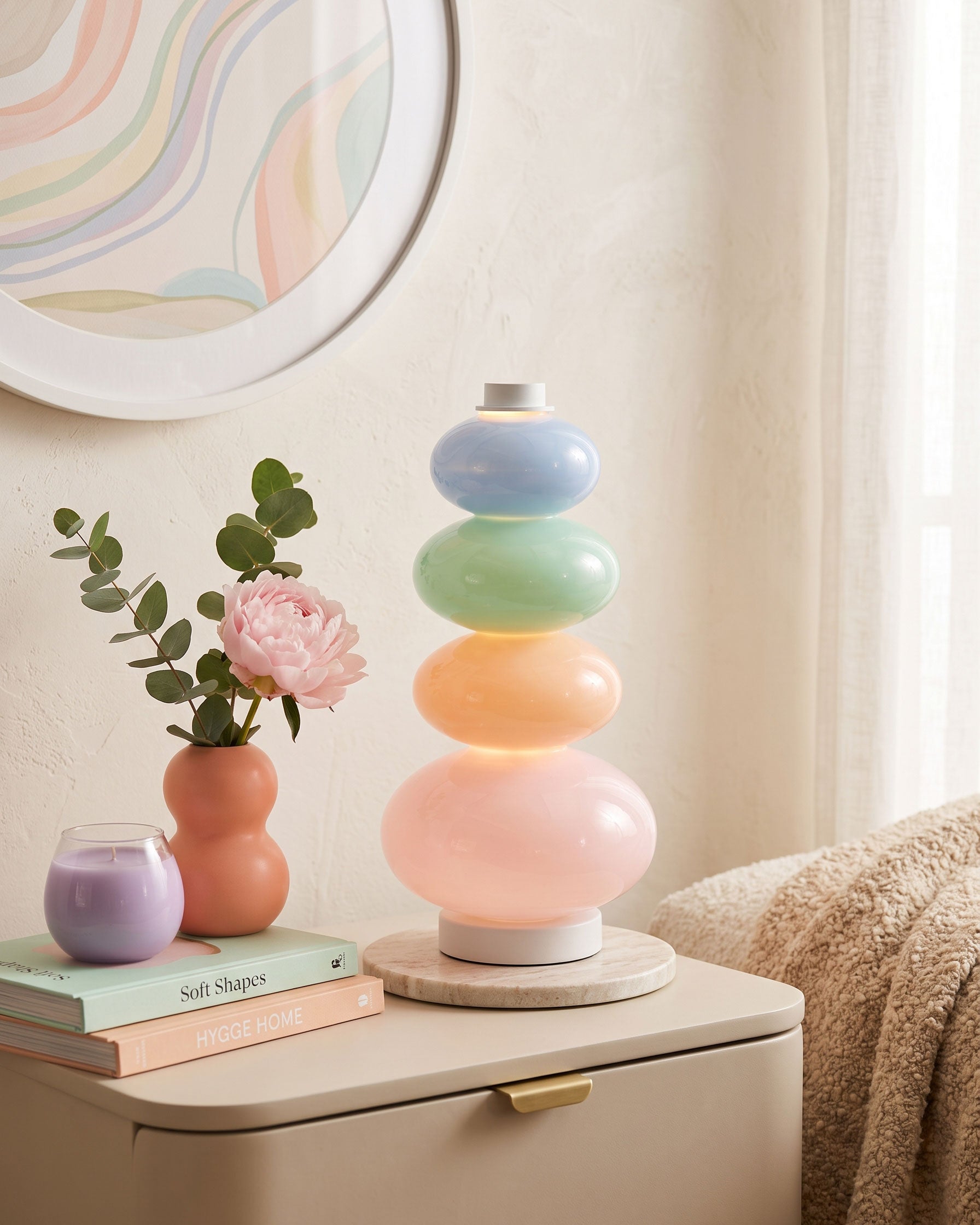 Lampe de table bonbons