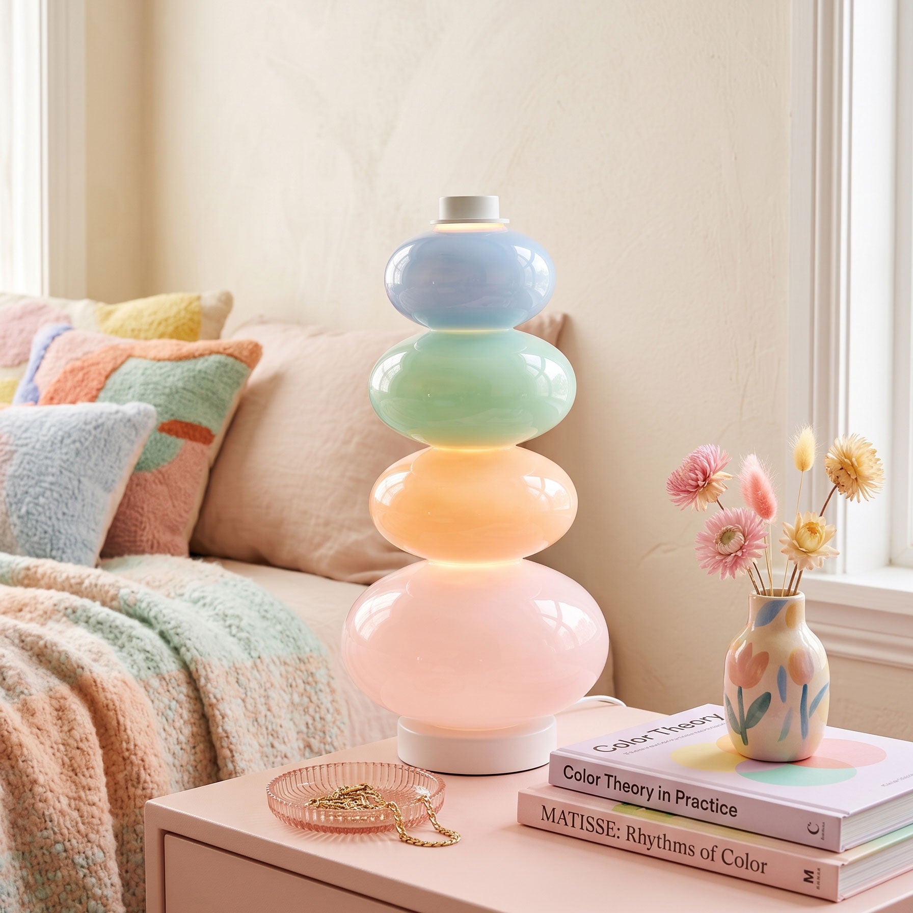 Lampe de table bonbons