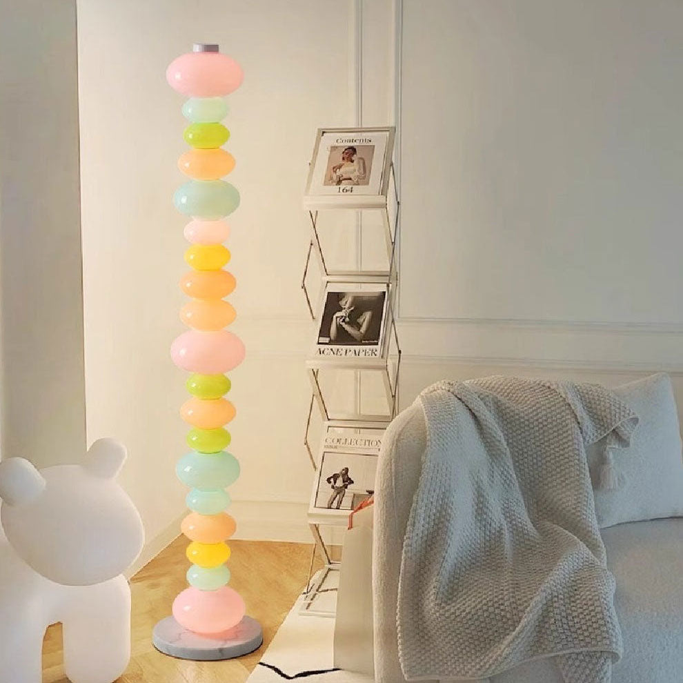 Briony Stacked Glass Floor Lamp