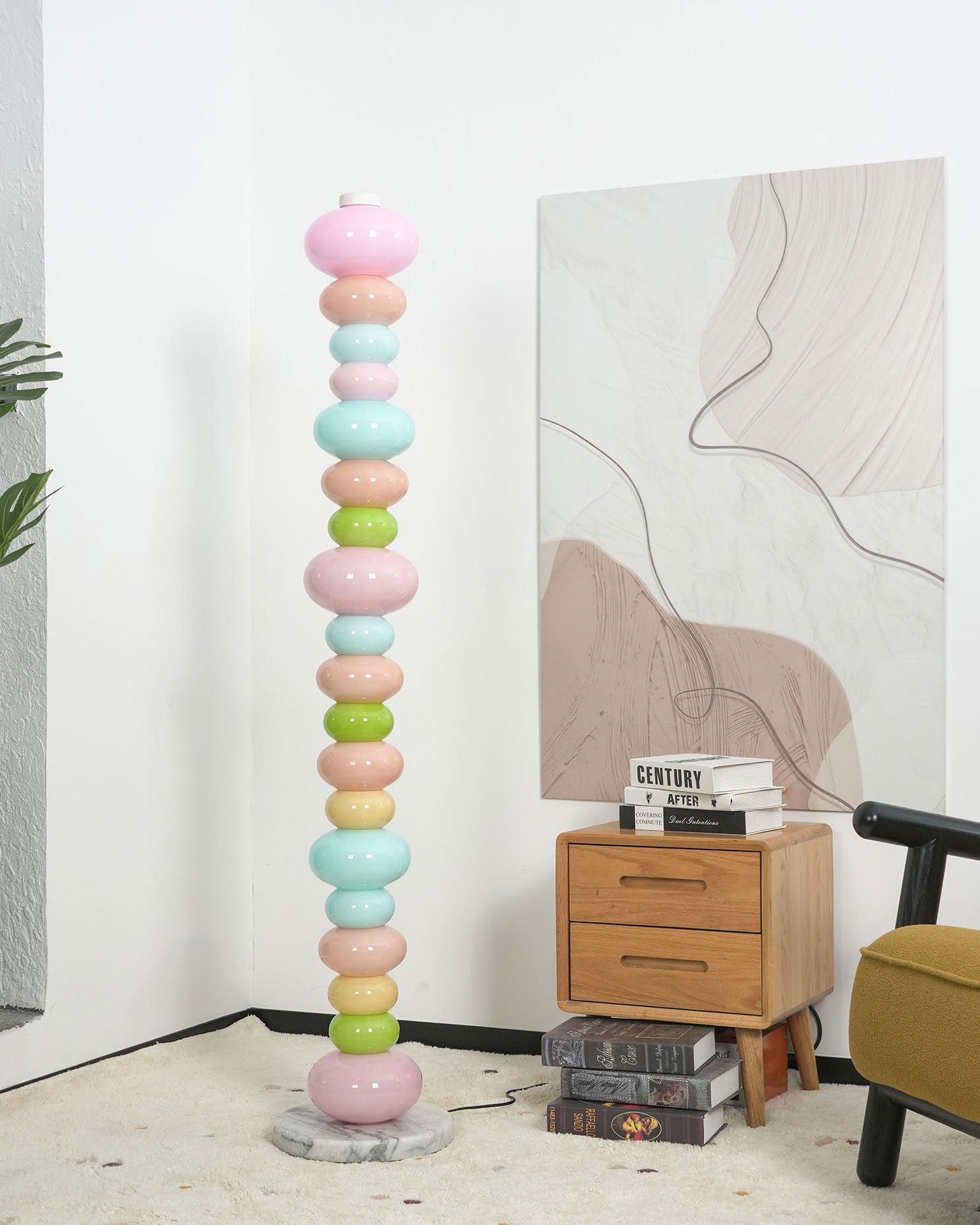 Briony Stacked Glass Floor Lamp
