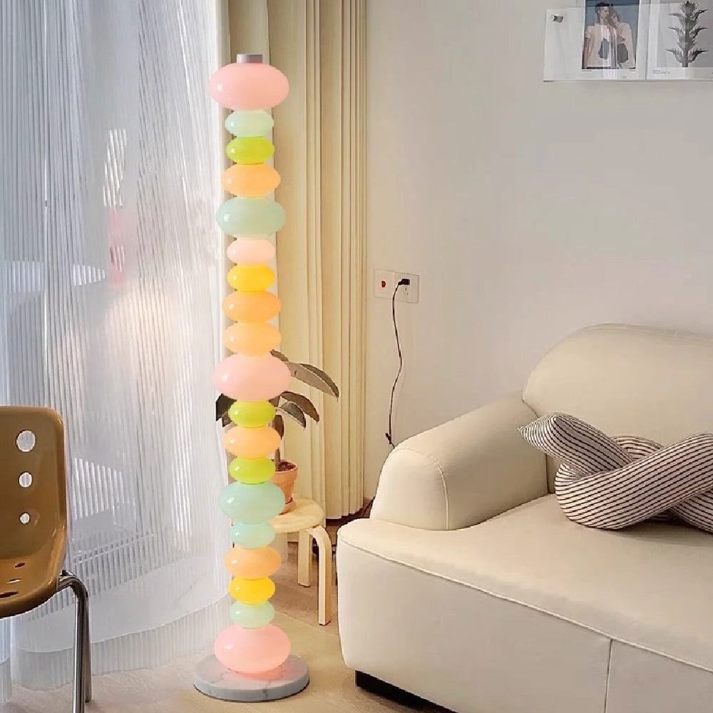Briony Stacked Glass Floor Lamp