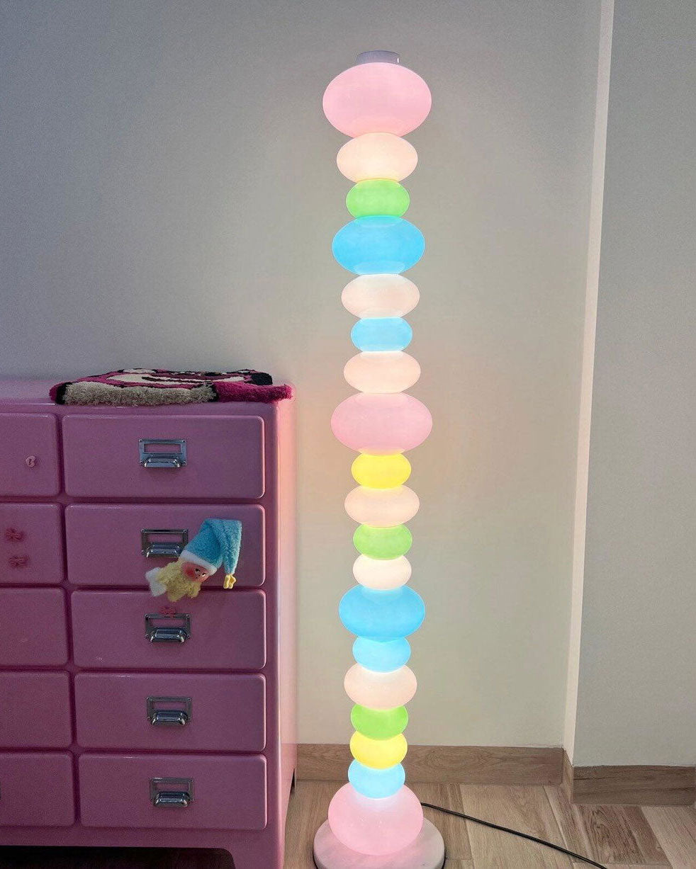 Briony Stacked Glass Floor Lamp