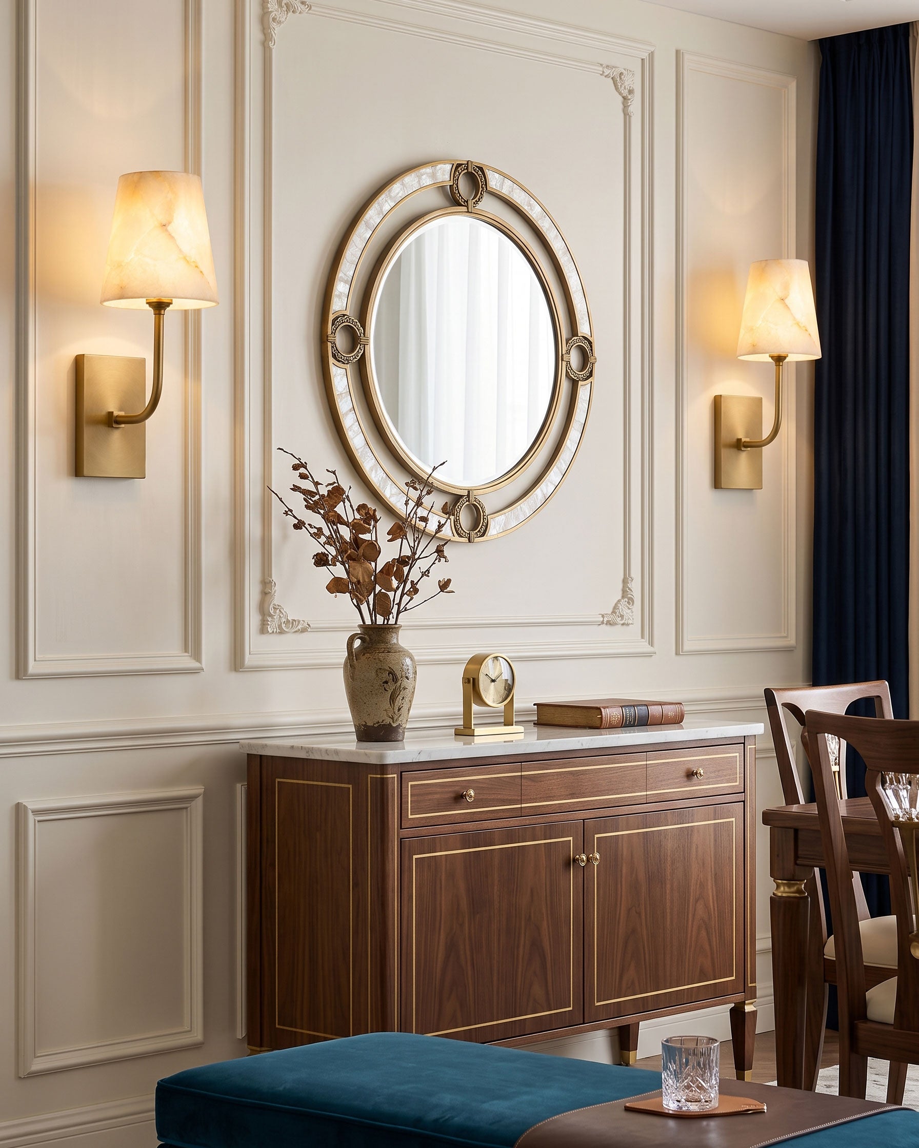 Bronson Alabaster Wall Sconce