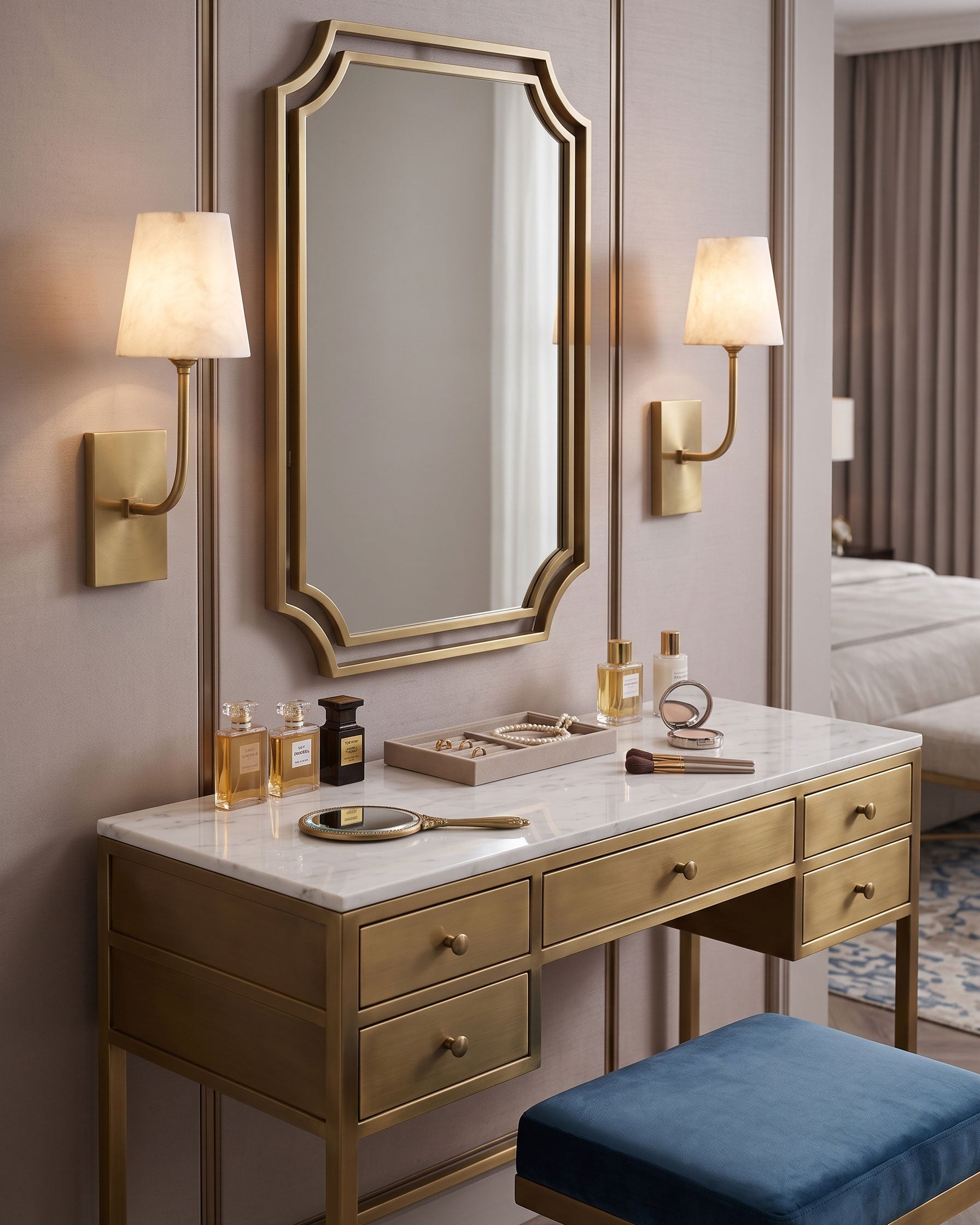Bronson Alabaster Wall Sconce
