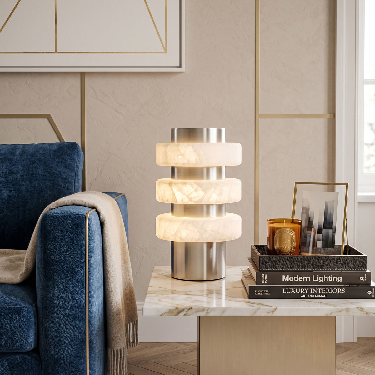 Butan Alabaster Table Lamp