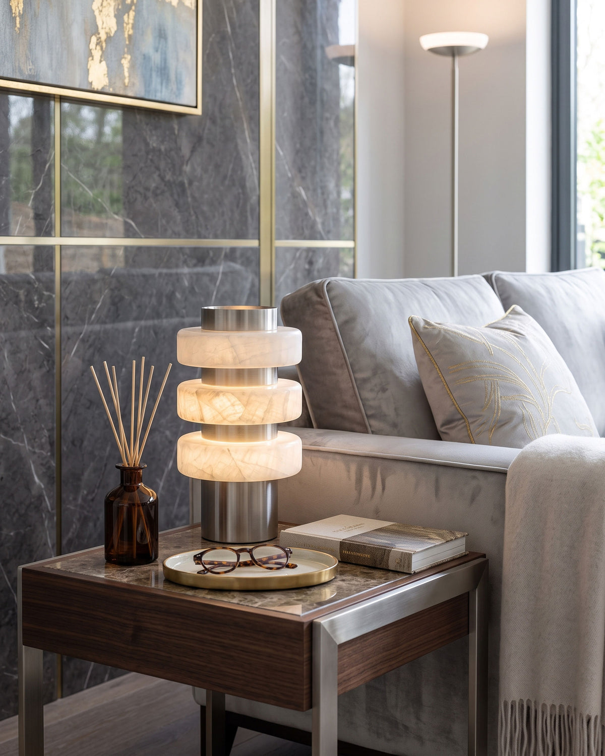 Butan Alabaster Table Lamp