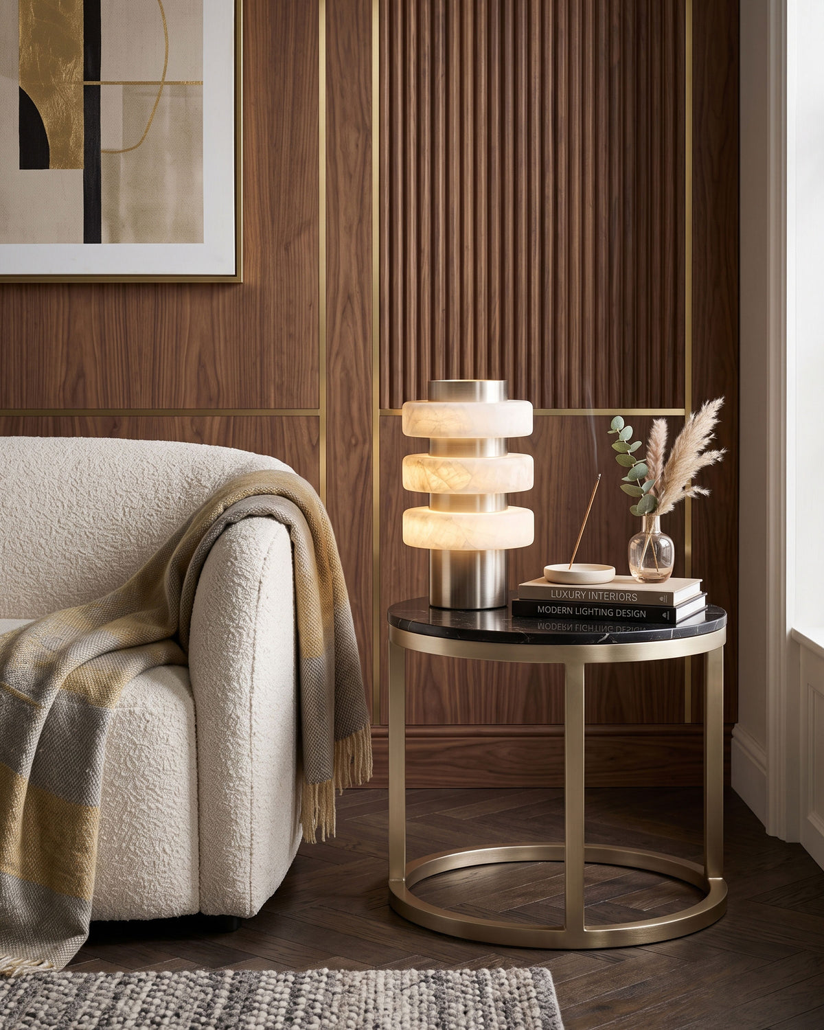 Butan Alabaster Table Lamp