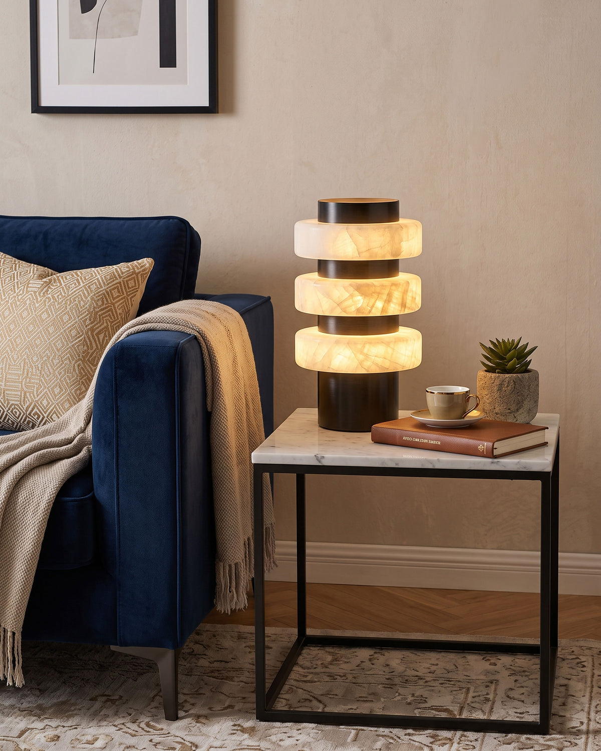 Butan Alabaster Table Lamp