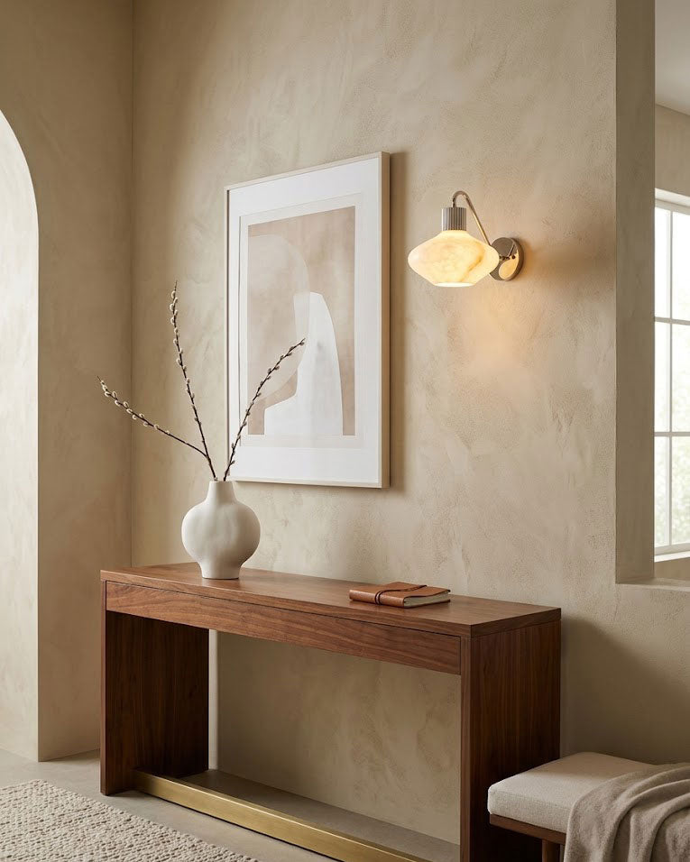 Callahan Reeded Alabaster Wall Sconce