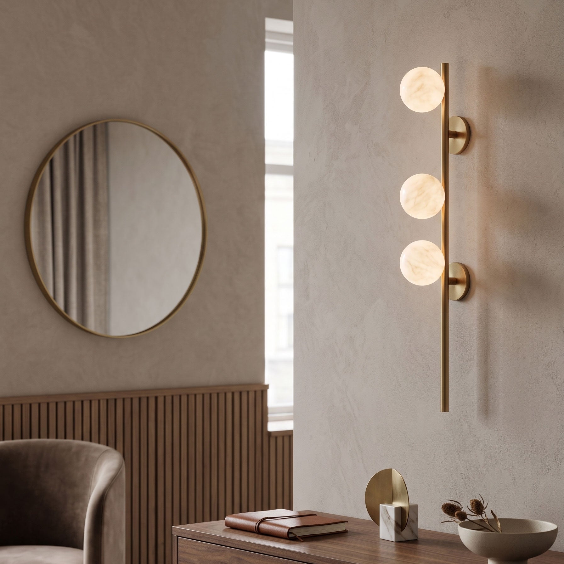 Callan Alabaster Wall Sconce