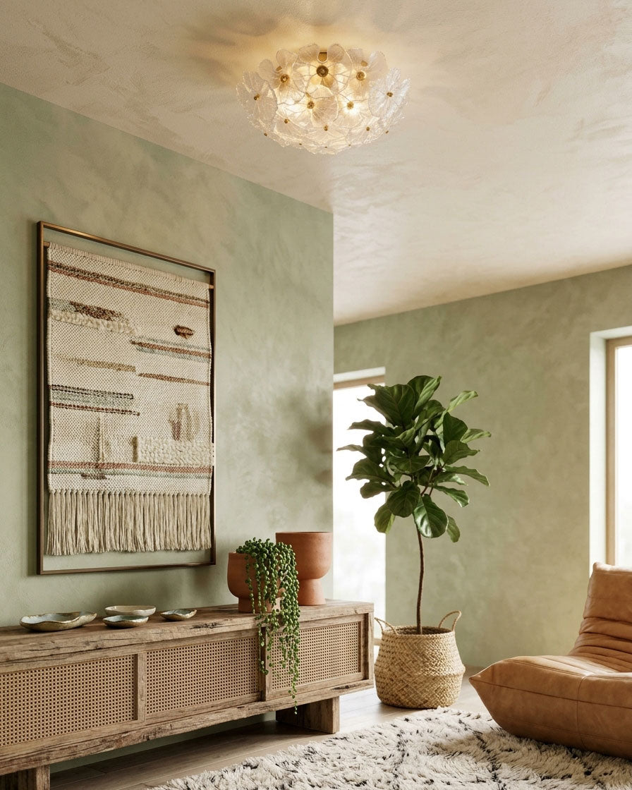 Callen Flower Semi-Flush Mount