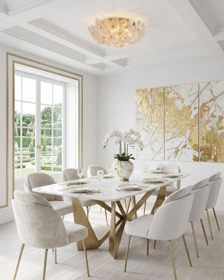 Callen Flower Semi-Flush Mount