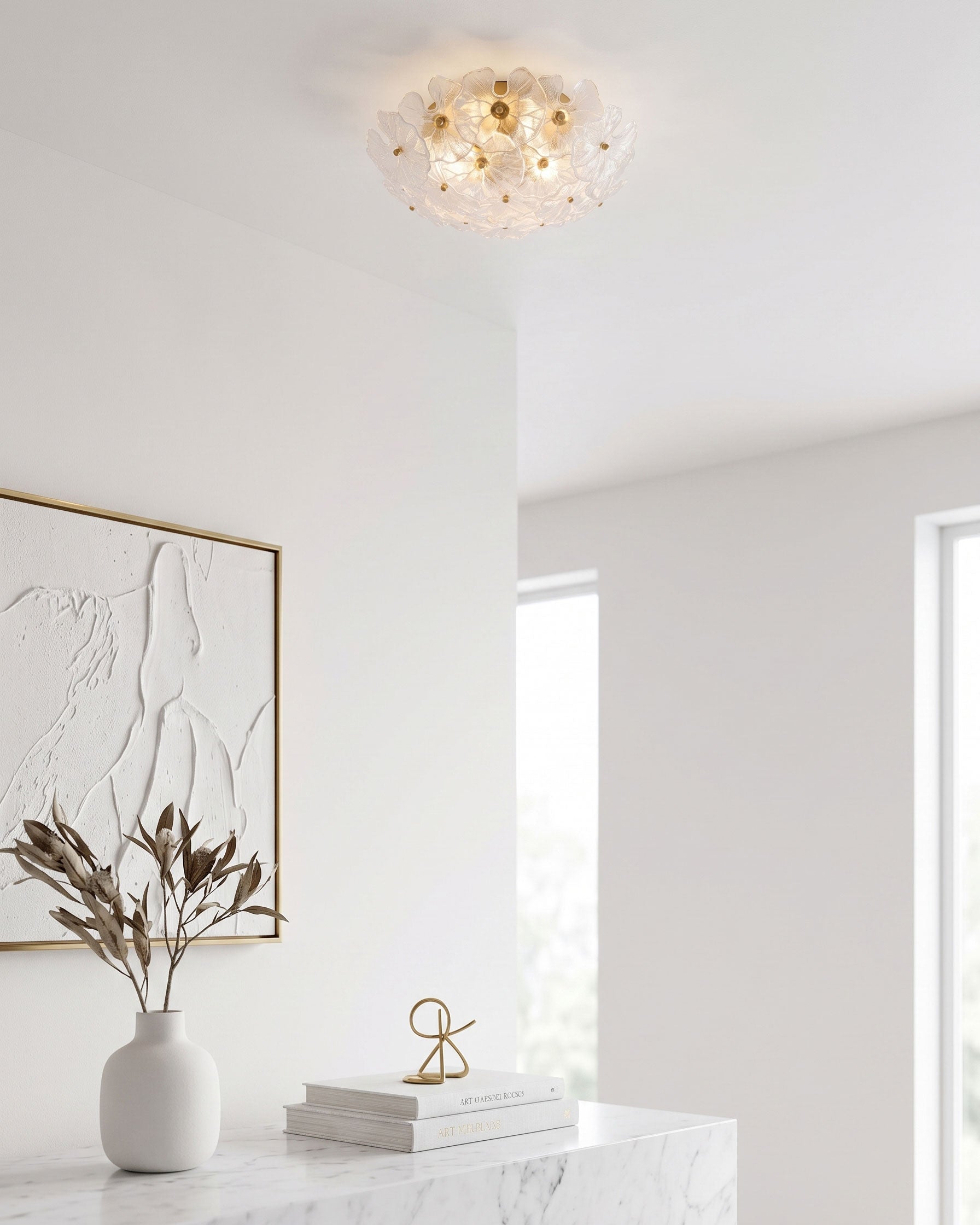 Callen Flower Semi-Flush Mount