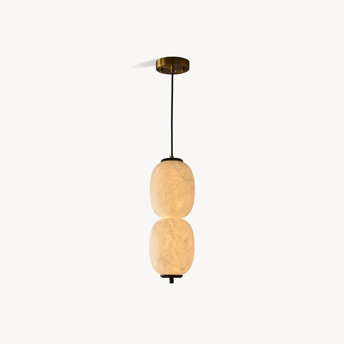 Calum Mulberry Silk Pendant Light