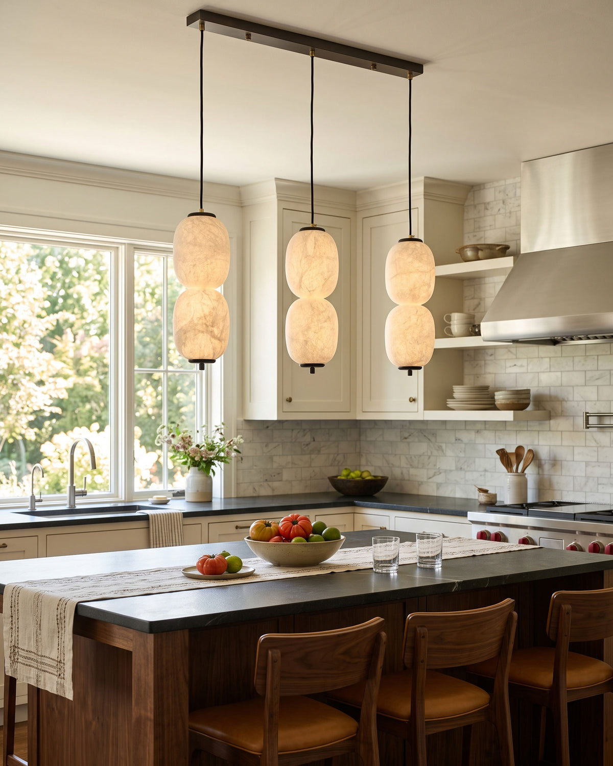 Calum Mulberry Silk Pendant Light – detail 10