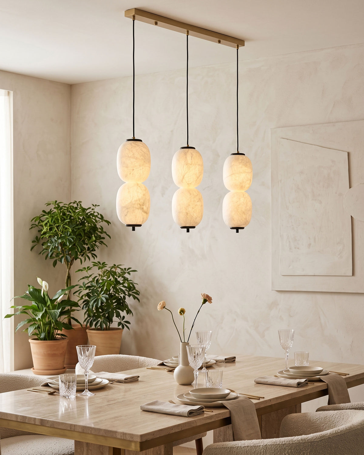 Calum Mulberry Silk Pendant Light – detail 12