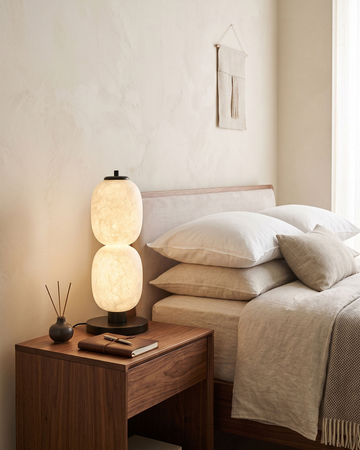 Calum Mulberry Silk Table Lamp – detail 7