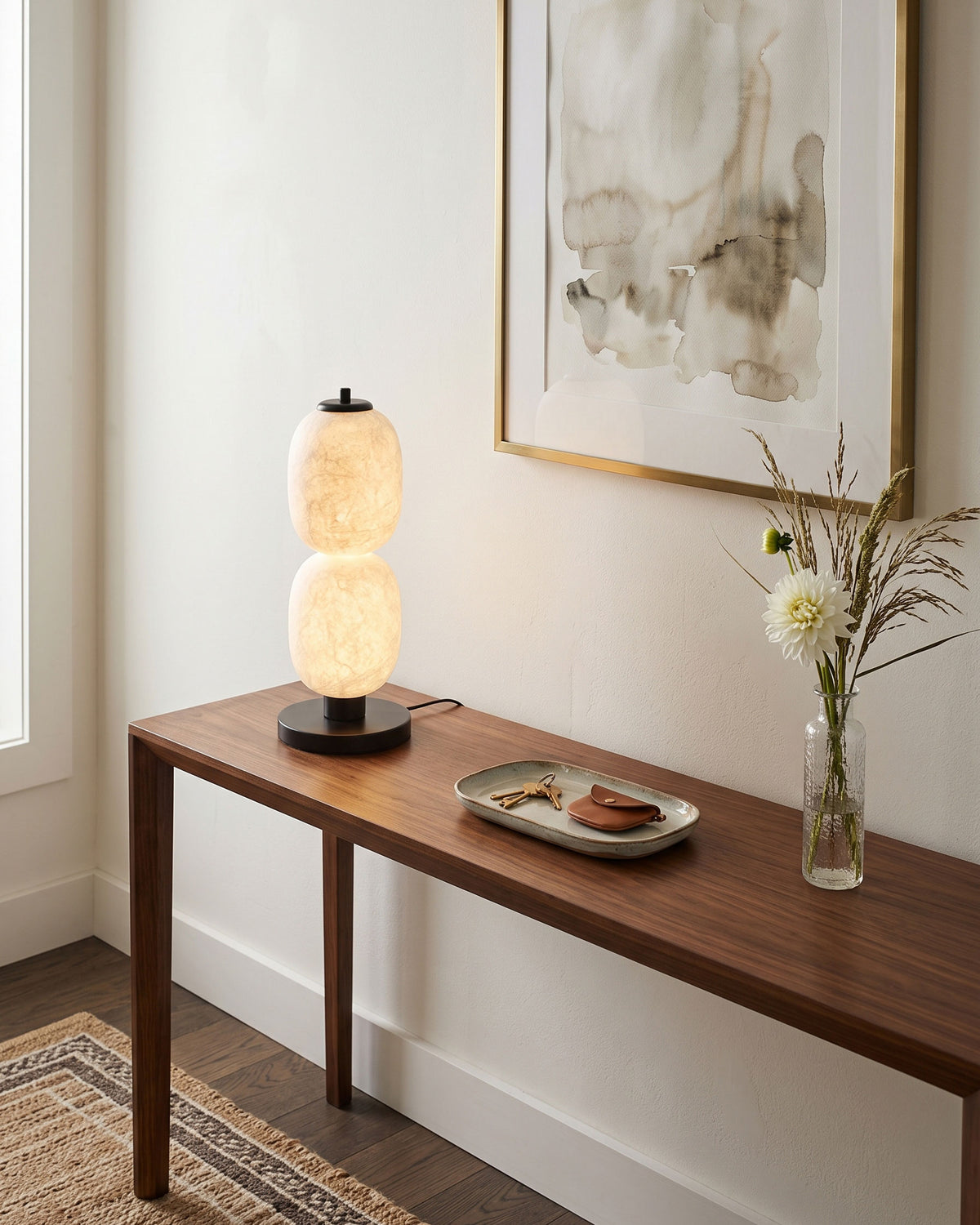 Calum Mulberry Silk Table Lamp – detail 11