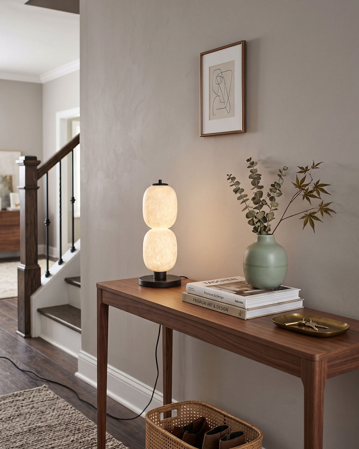 Calum Mulberry Silk Table Lamp – detail 15